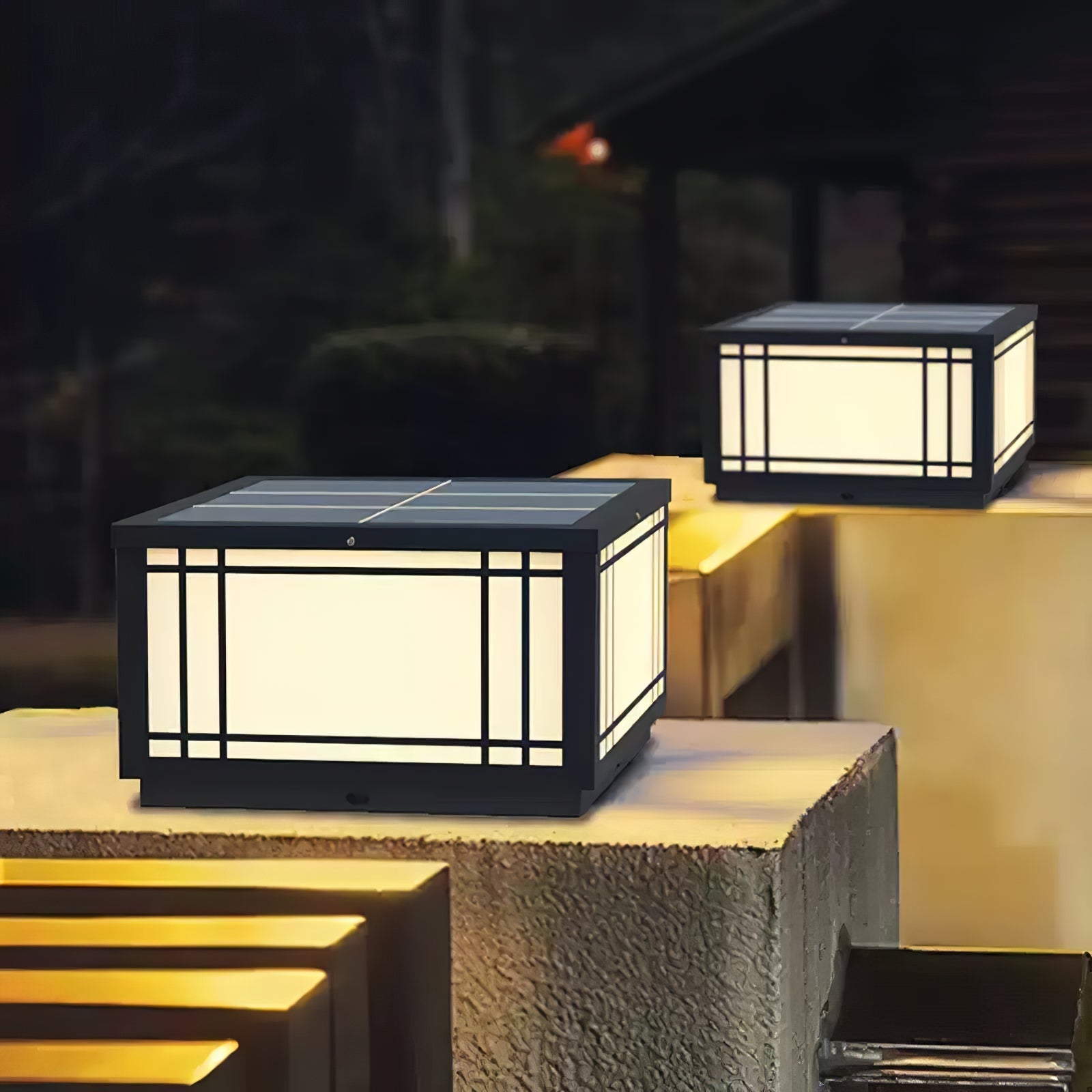 Harrison Classic Premium Solar Cube Outdoor Lamp - Letslighting