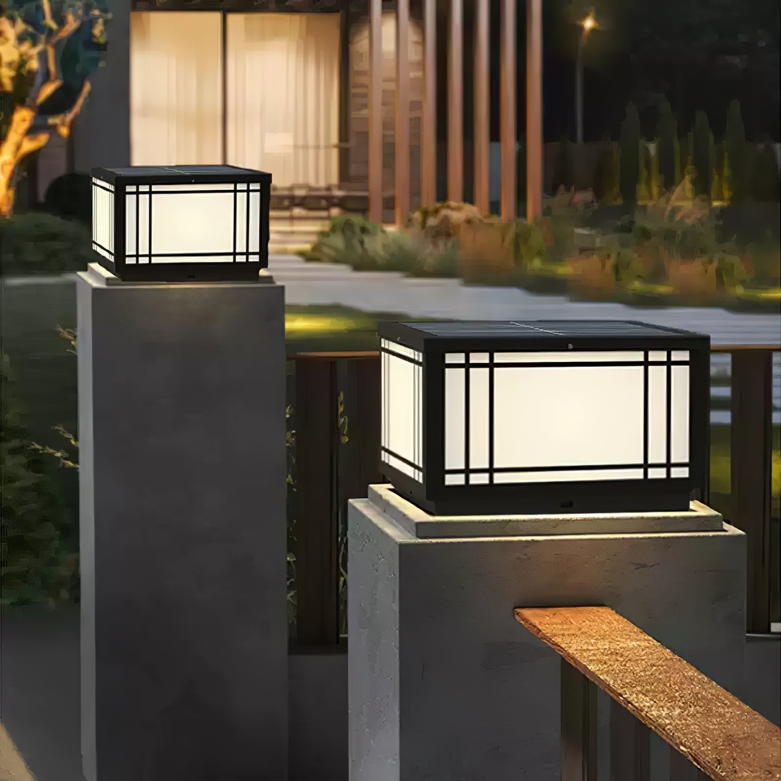 Harrison Classic Premium Solar Cube Outdoor Lamp - Letslighting