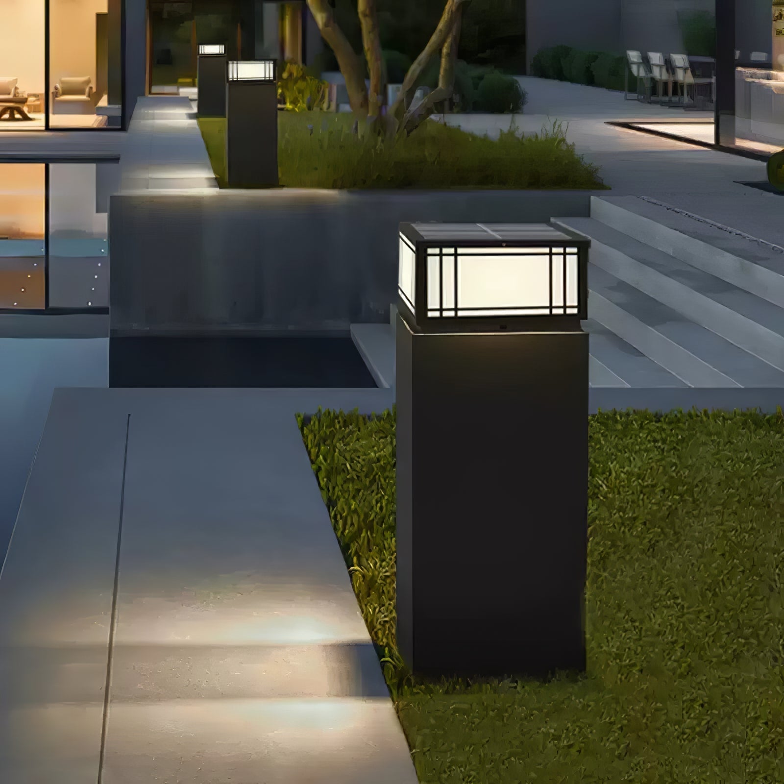 Harrison Classic Premium Solar Cube Outdoor Lamp - Letslighting