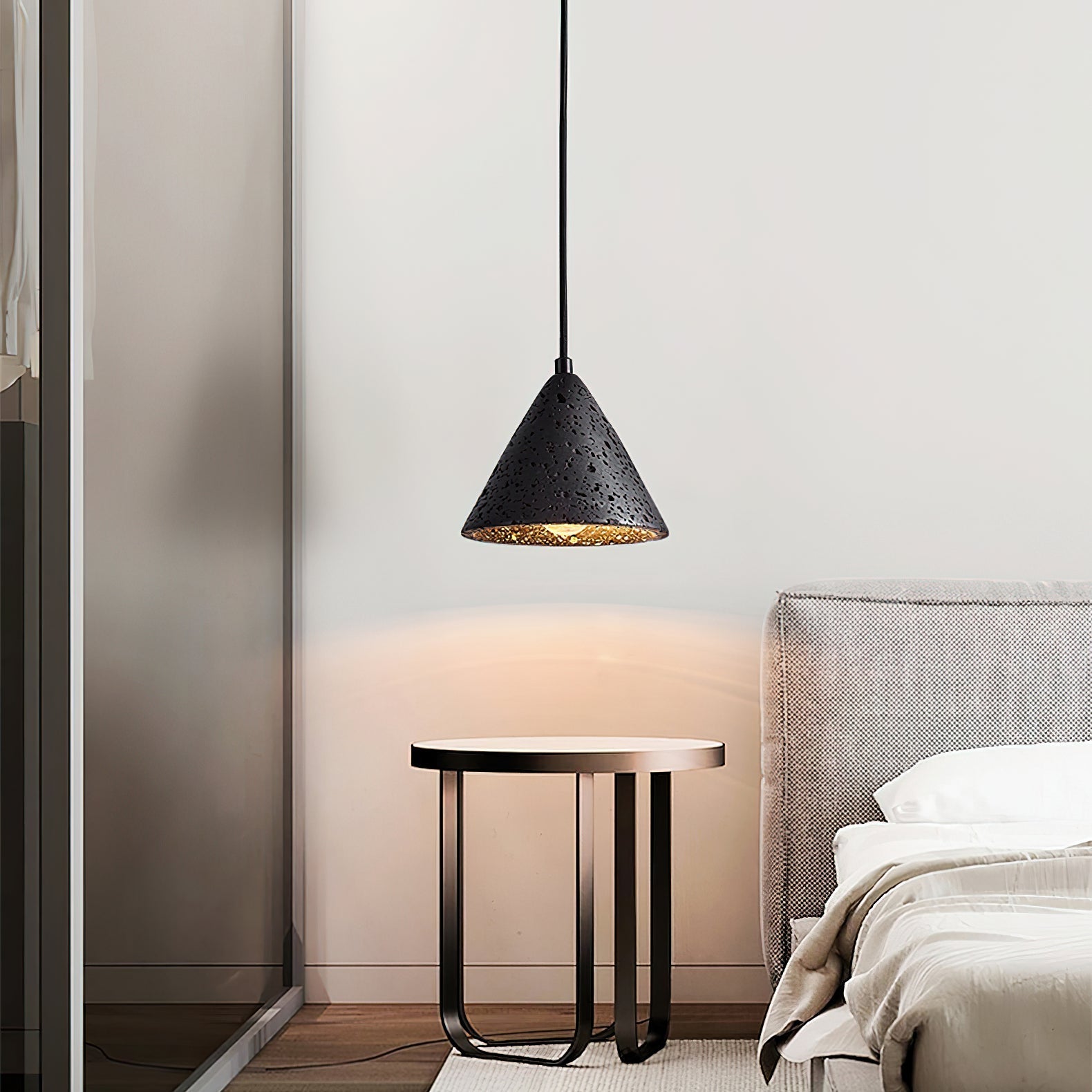 Ritta Travertine Dome Pendant Light - Letslighting