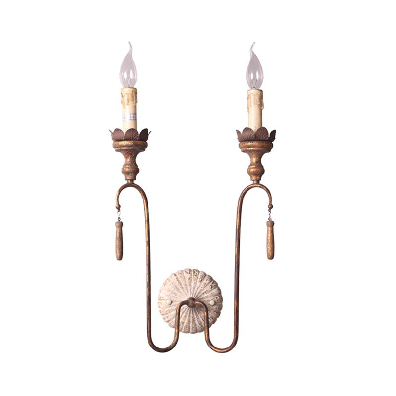 Avelaris Vintage Industrial Wooden Wall Lamp - Letslighting