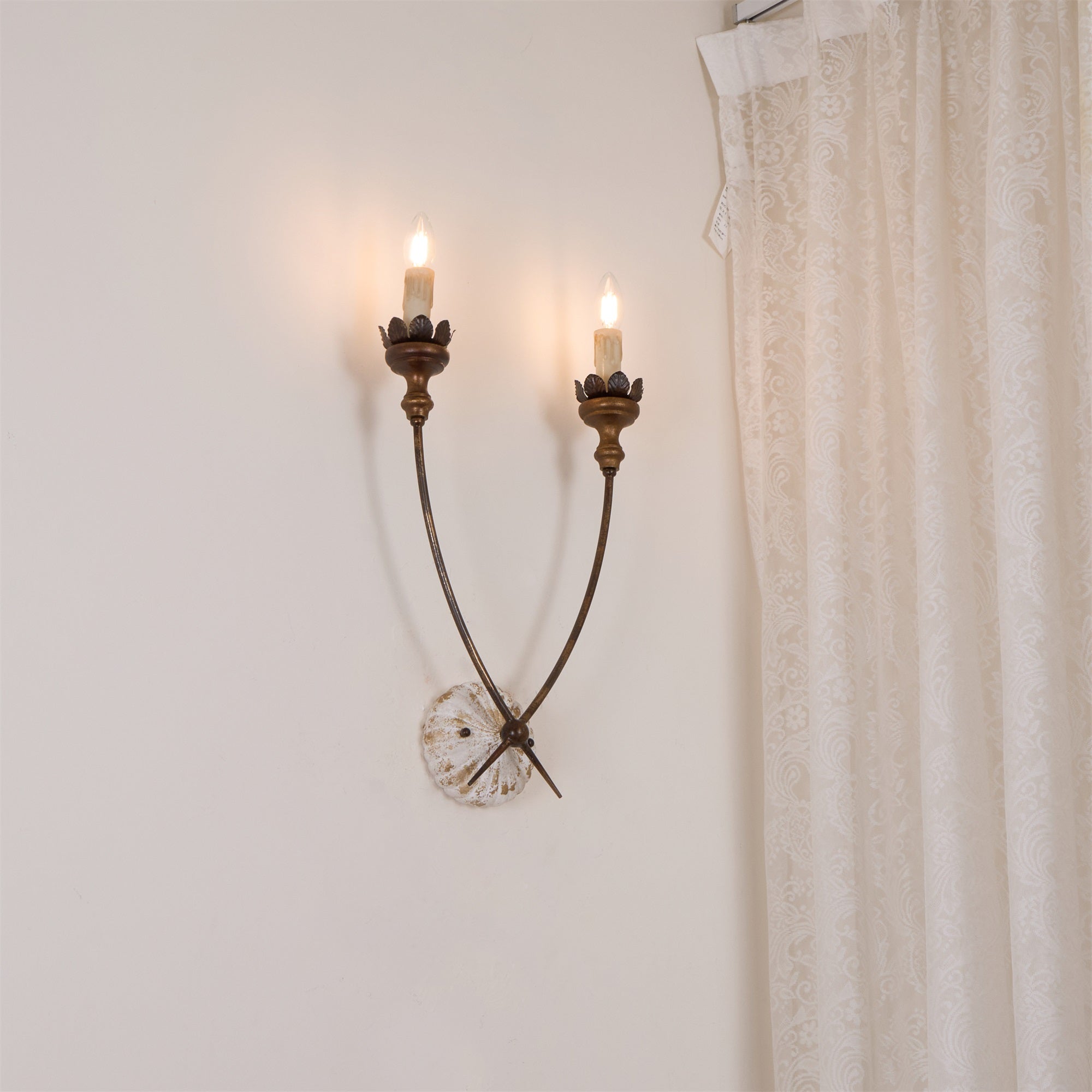 Catalos Vintage Industrial Wooden Wall Lamp - Letslighting