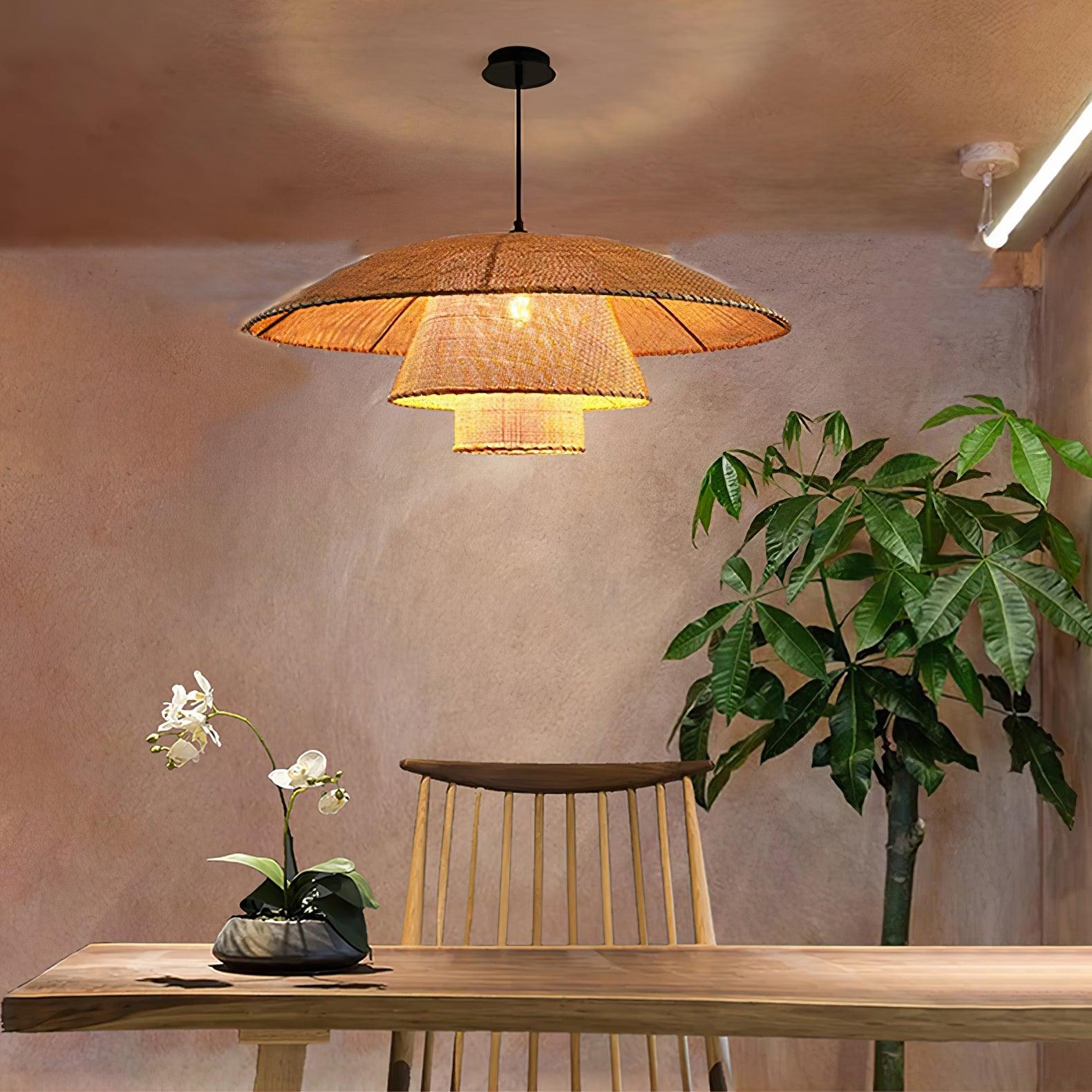 Orvellace Rattan Vintage Pendant Lamp - Letslighting