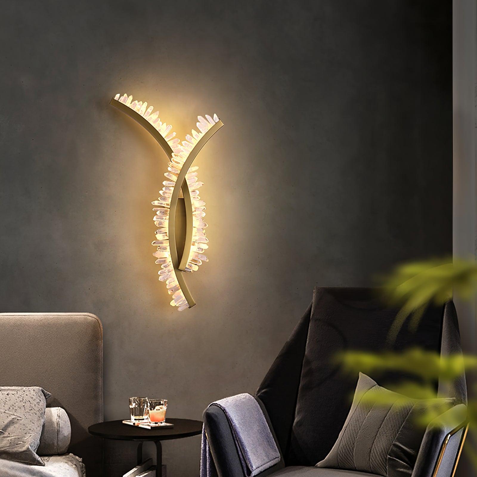 Prairie Premium Nordic Art Crystal Wall Light - Letslighting