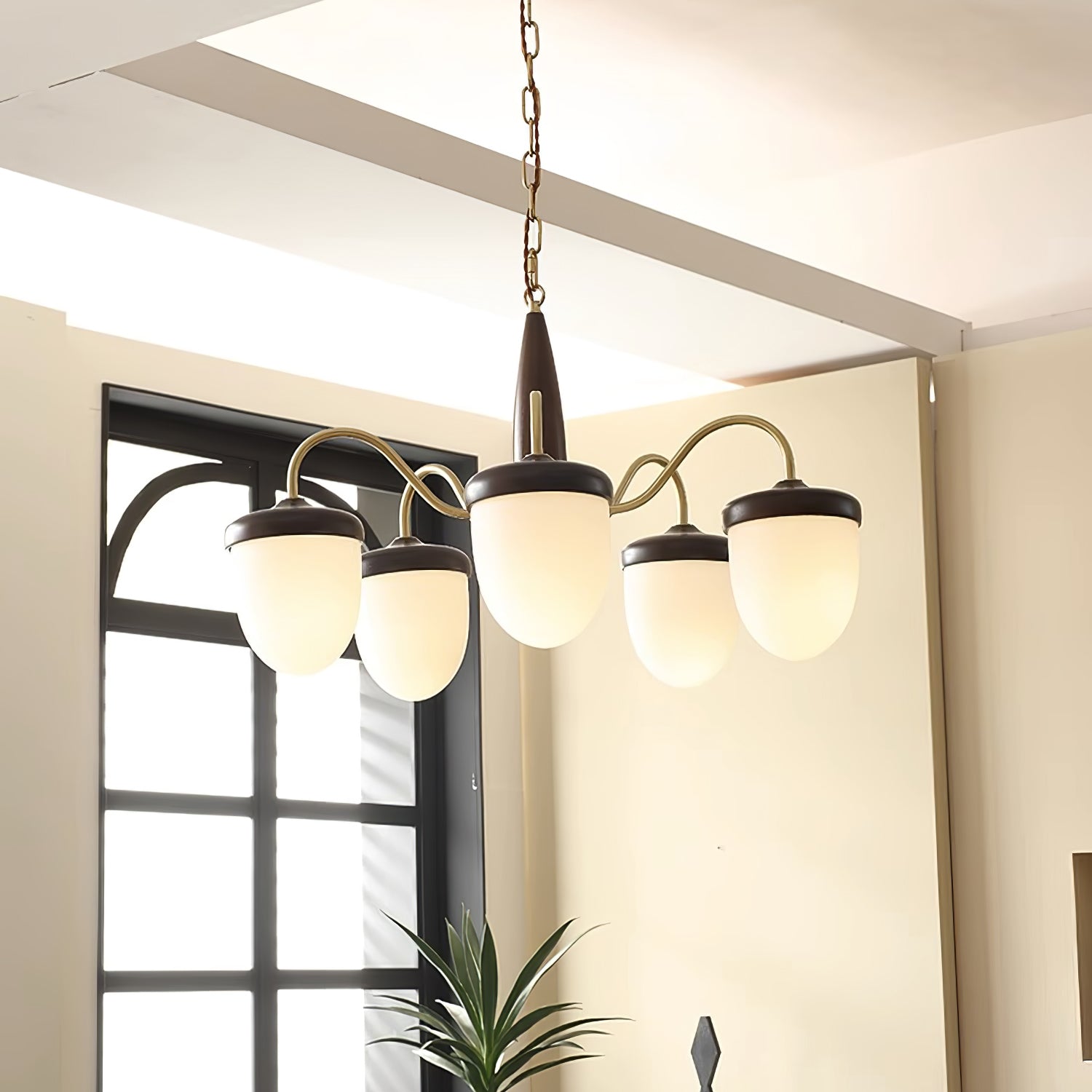 Aurora Chandelier Capsule Arm Rustic - Letslighting