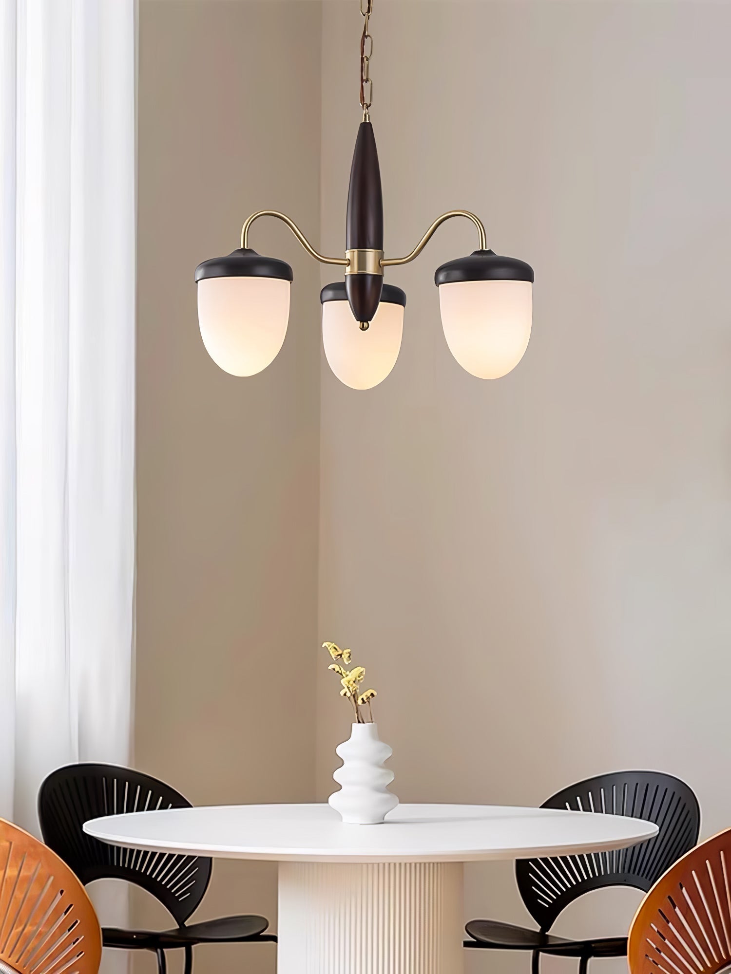 Aurora Chandelier Capsule Arm Rustic - Letslighting