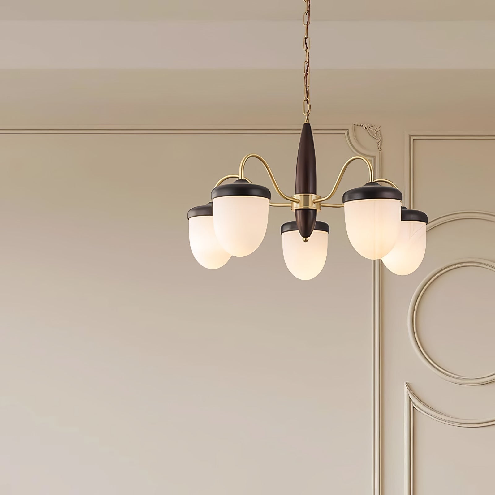 Aurora Chandelier Capsule Arm Rustic - Letslighting