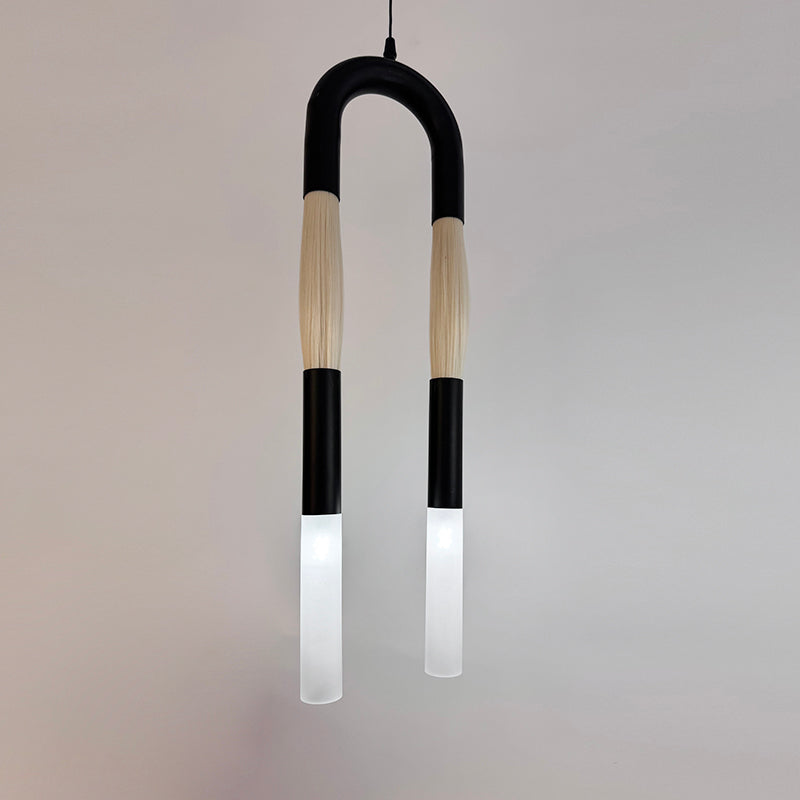 Cacarir Traditional Art Black Acrylic Pendant Lamp - Letslighting