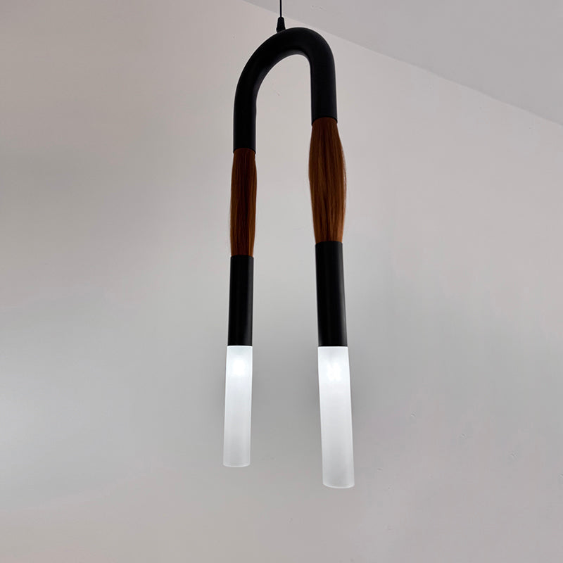 Cacarir Traditional Art Black Acrylic Pendant Lamp - Letslighting