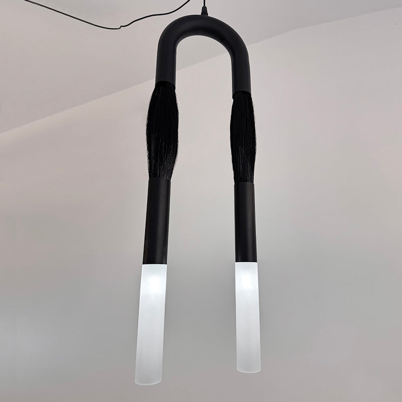 Cacarir Traditional Art Black Acrylic Pendant Lamp - Letslighting