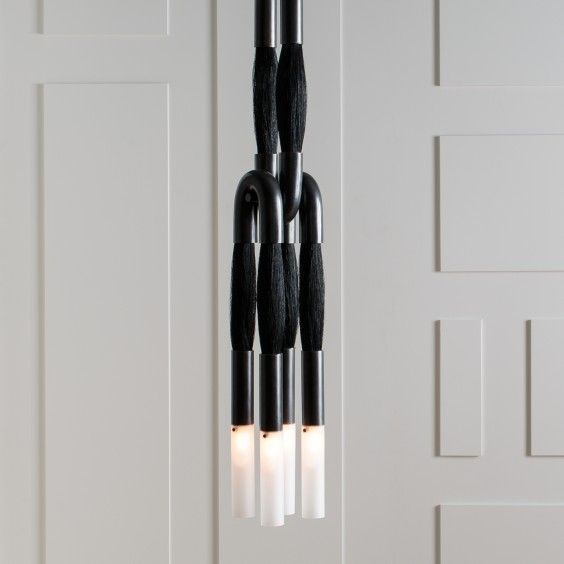 Cacarir Traditional Art Black Acrylic Pendant Lamp - Letslighting