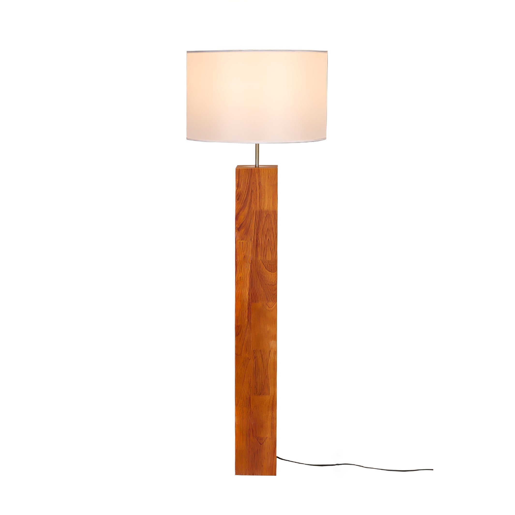 Timberline Fabric & Wood Floor Lamp - Letslighting