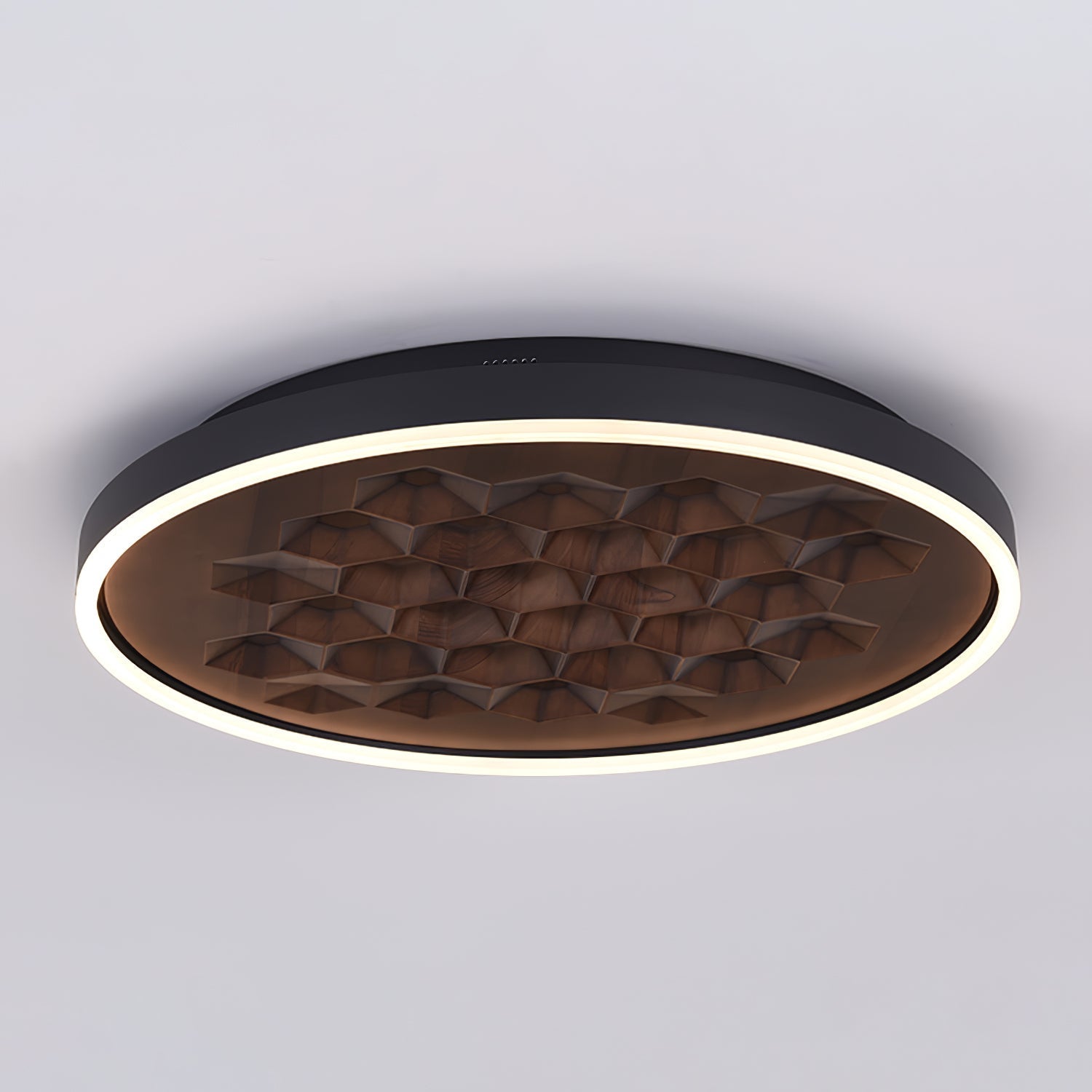 Cevynira Textured Bronze Flush Mount - Letslighting