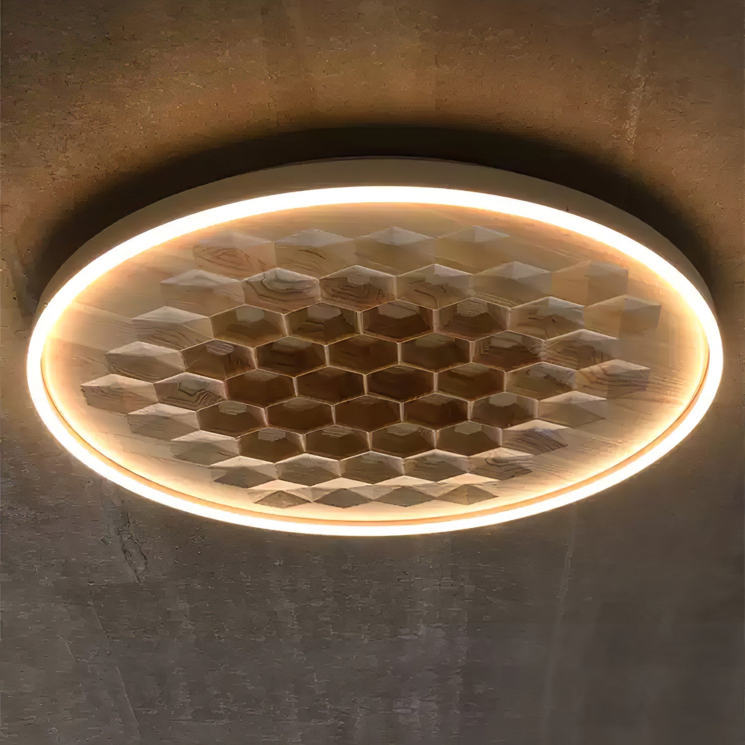 Cevynira Textured Bronze Flush Mount - Letslighting