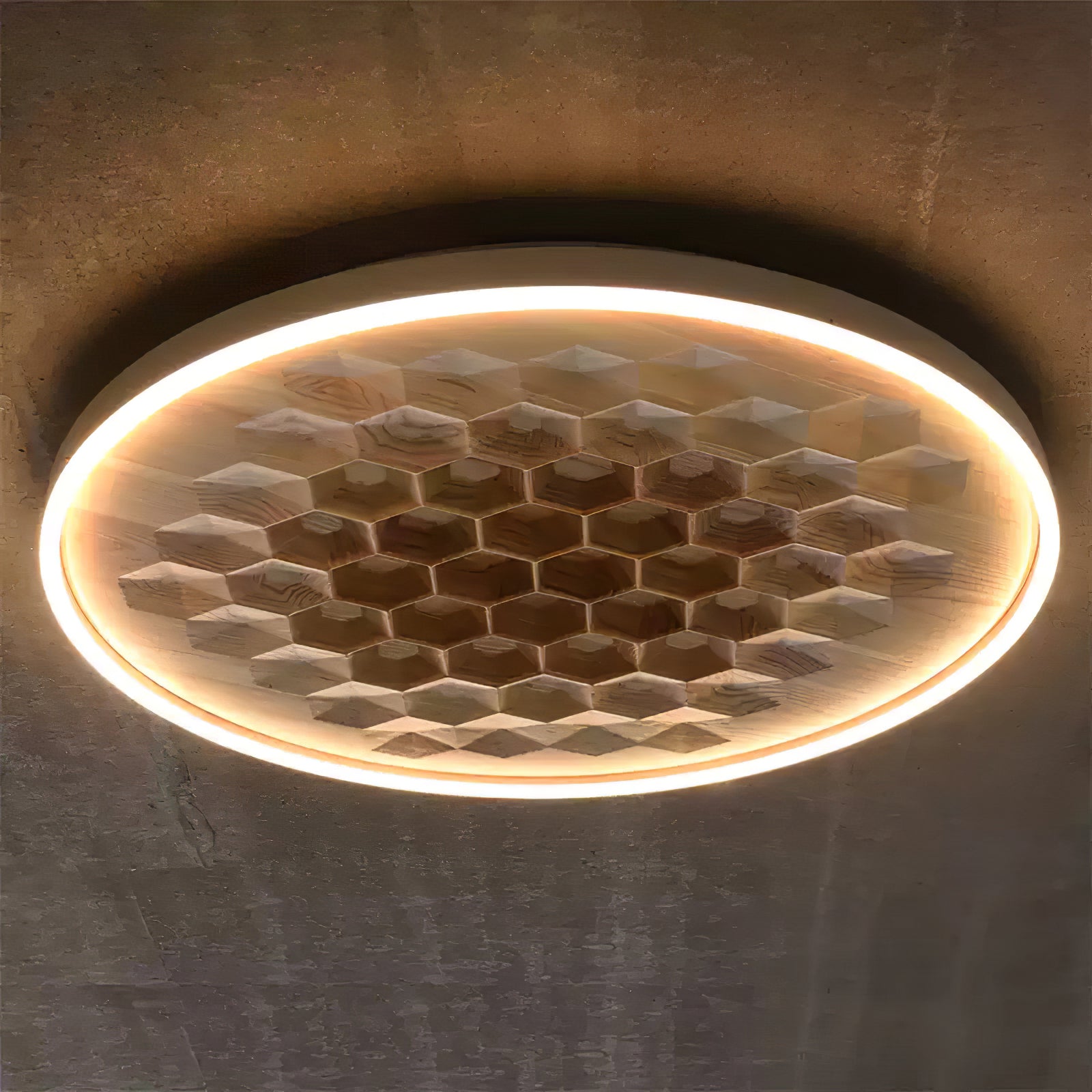Cevynira Textured Bronze Flush Mount - Letslighting