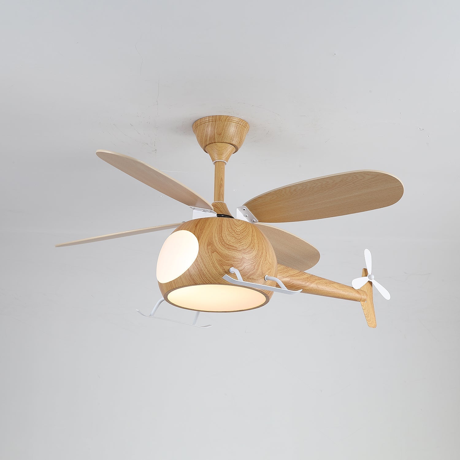 Aviara Modern Wood Ceiling Fan Light - Letslighting