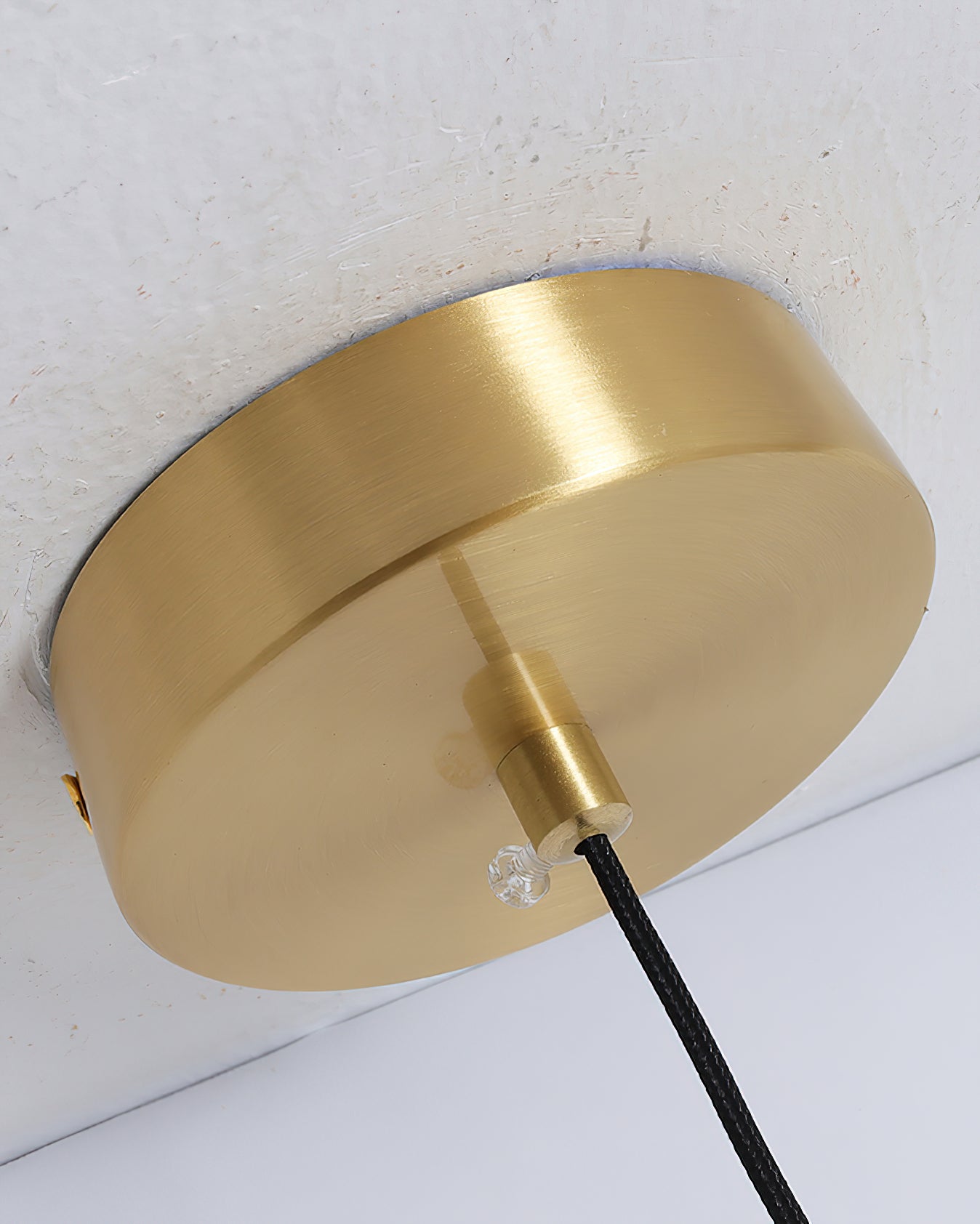 Alvarel Modern Minimalist Cord Brass Alabaster Pendant Light - Letslighting