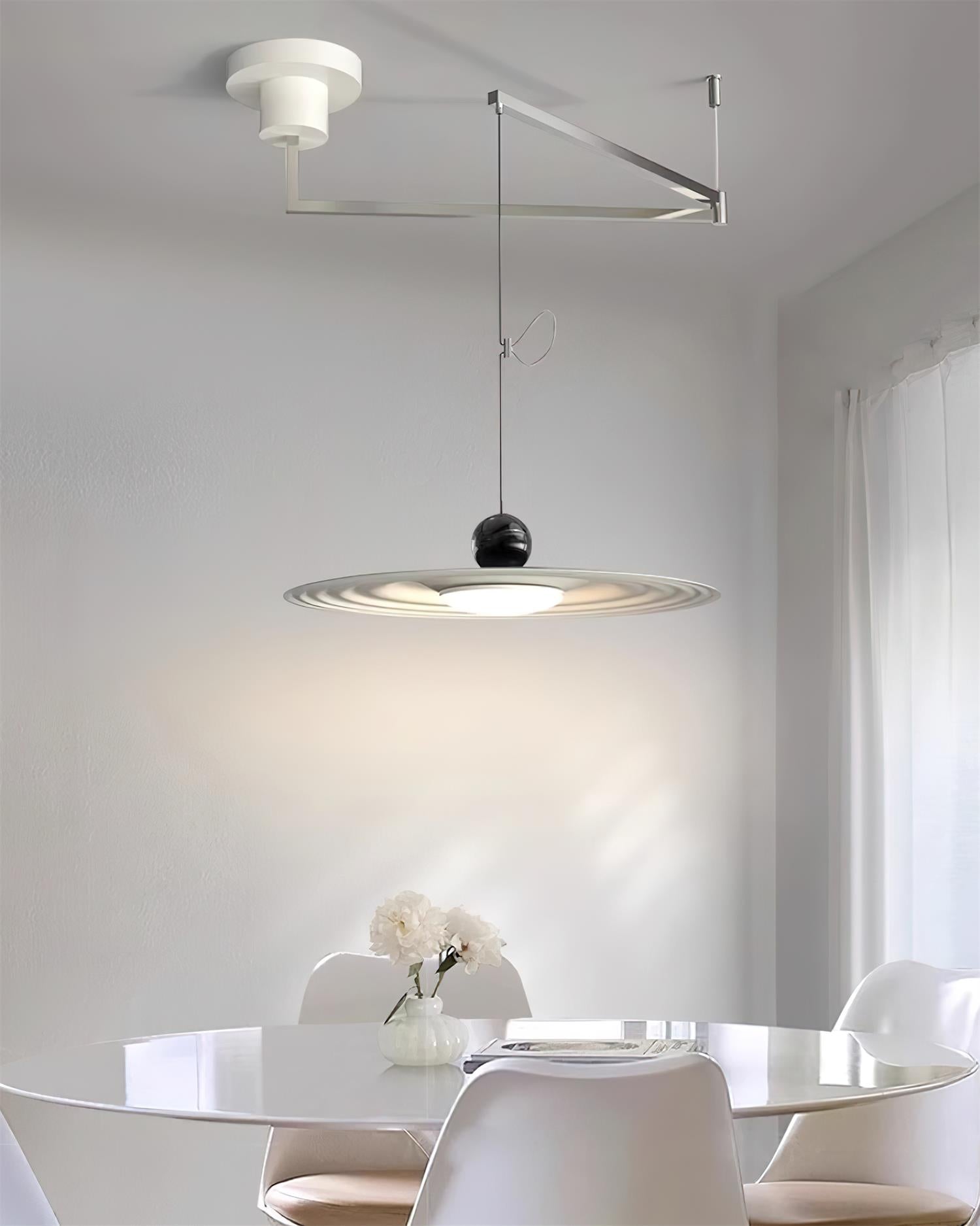 Helios Rocker Pendant Lamp Adjustable Sculptural Minimalist - Letslighting