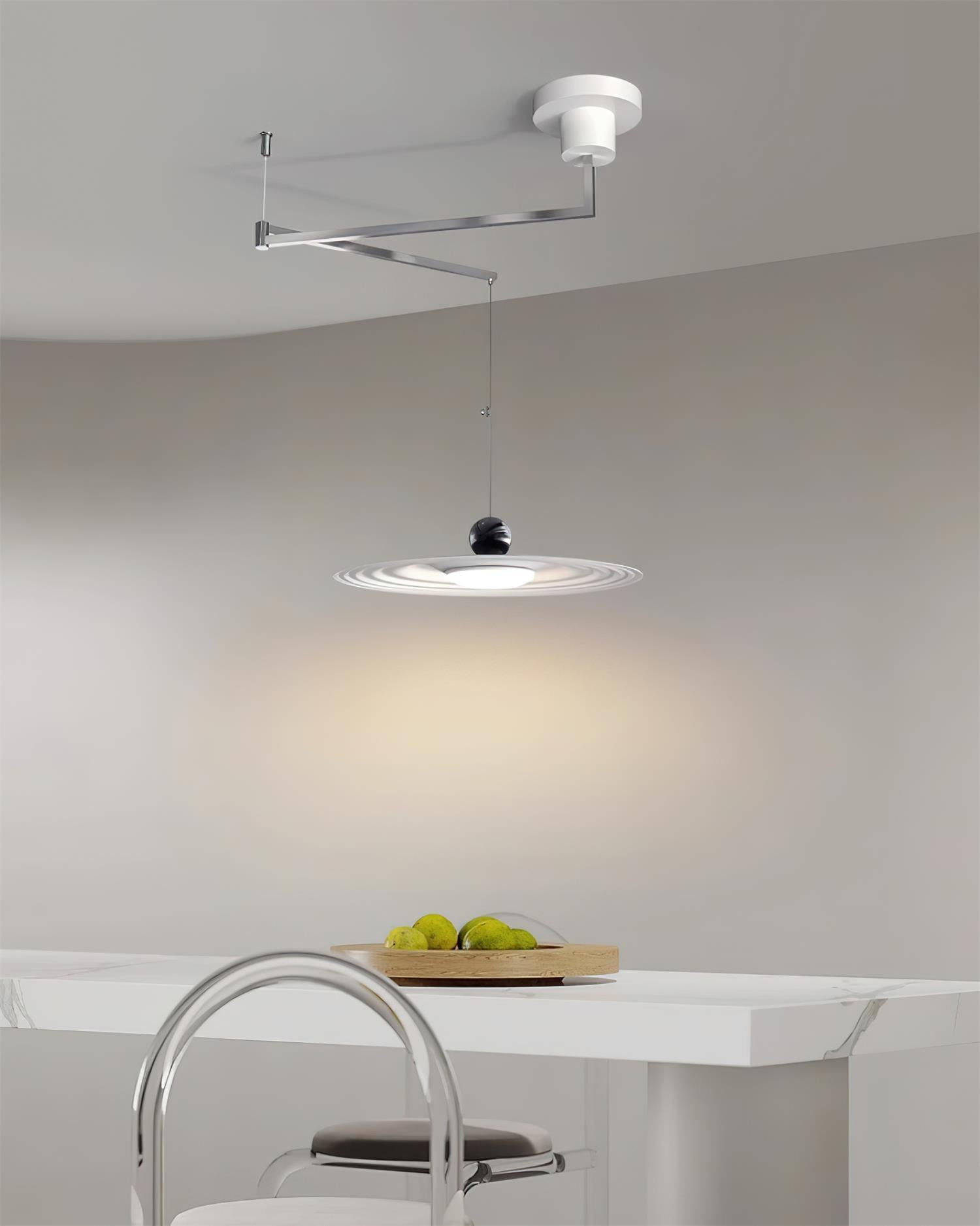 Helios Rocker Pendant Lamp Adjustable Sculptural Minimalist - Letslighting