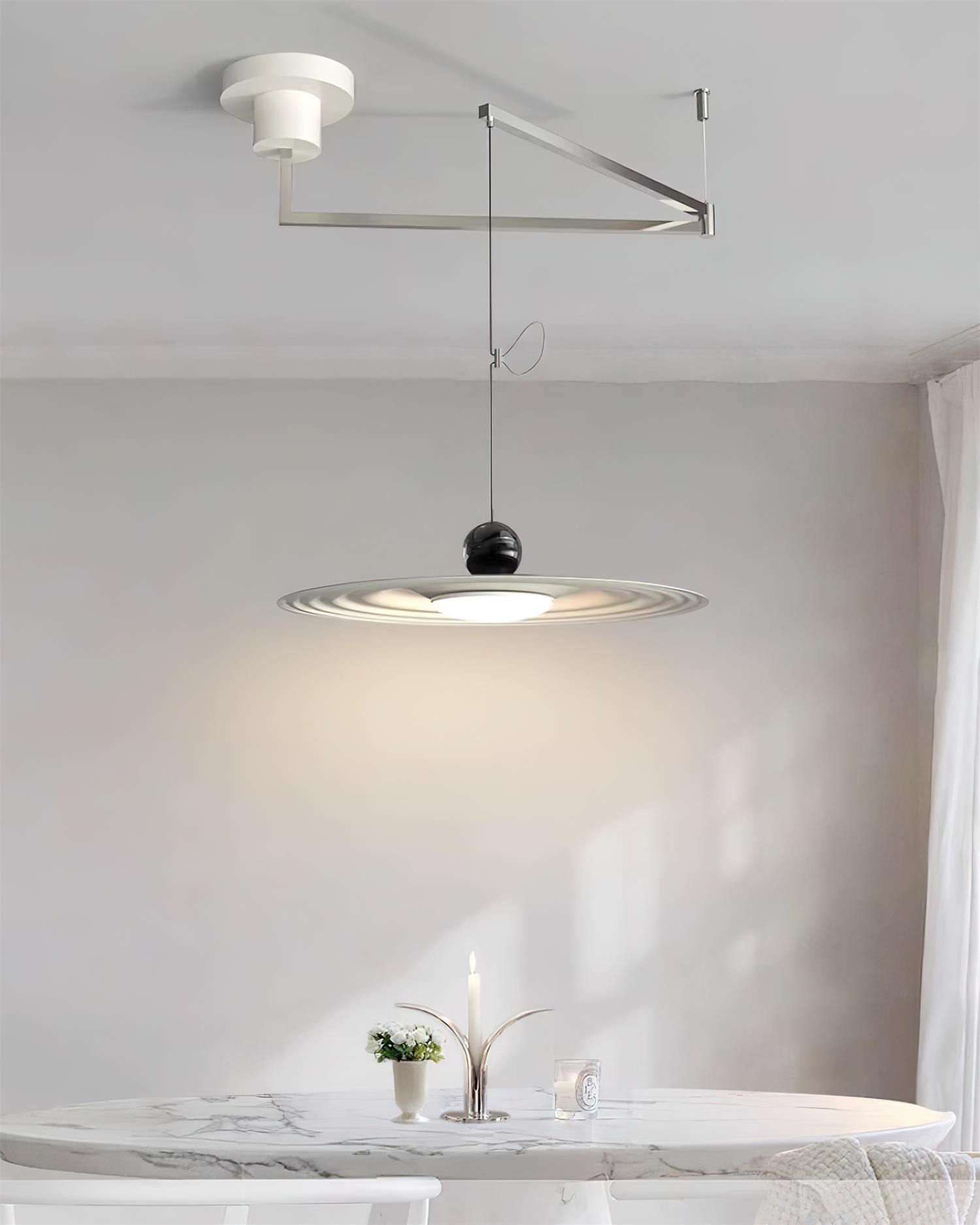 Helios Rocker Pendant Lamp Adjustable Sculptural Minimalist - Letslighting