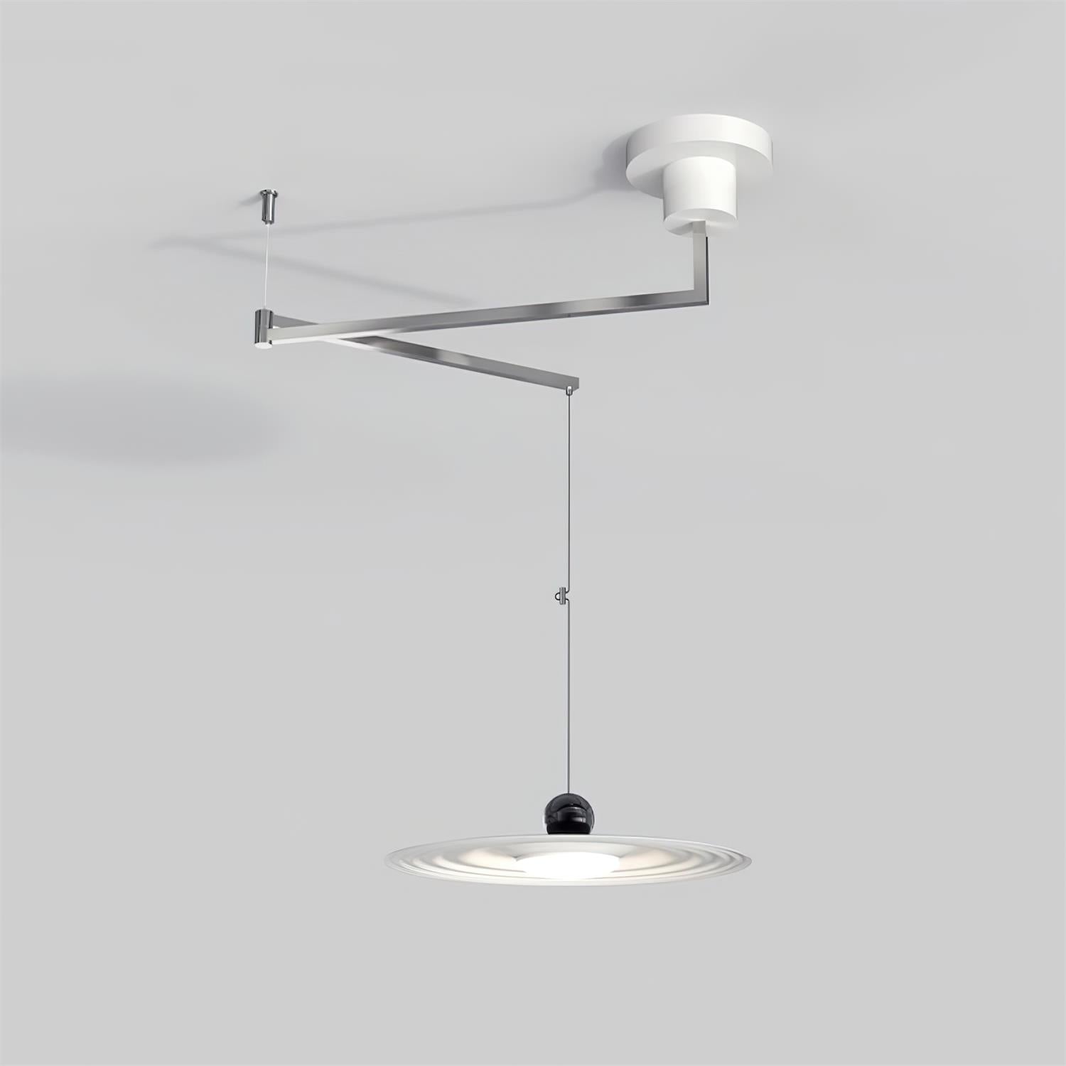 Helios Rocker Pendant Lamp Adjustable Sculptural Minimalist - Letslighting