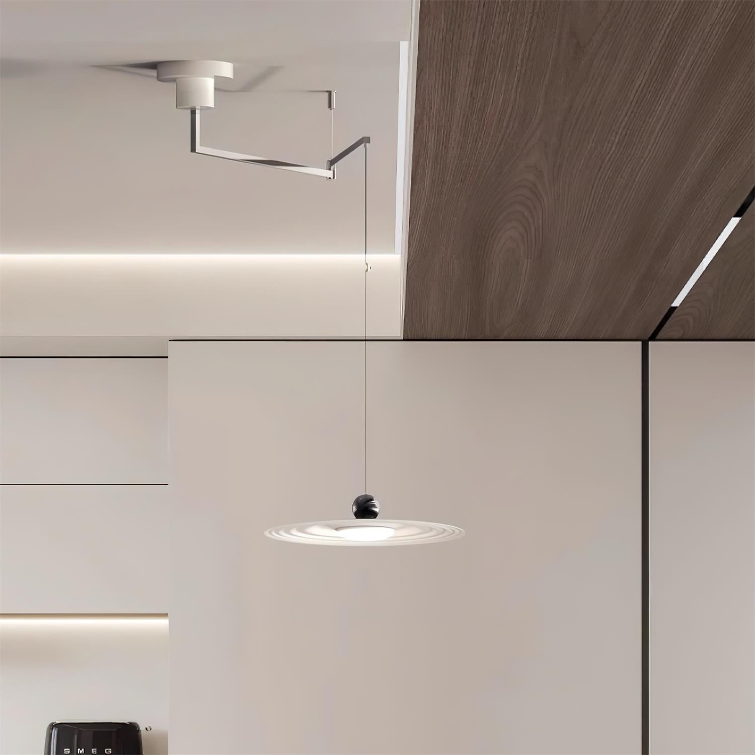 Helios Rocker Pendant Lamp Adjustable Sculptural Minimalist - Letslighting