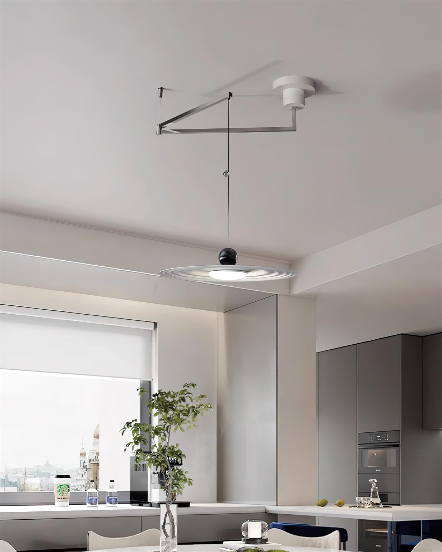 Helios Rocker Pendant Lamp Adjustable Sculptural Minimalist - Letslighting