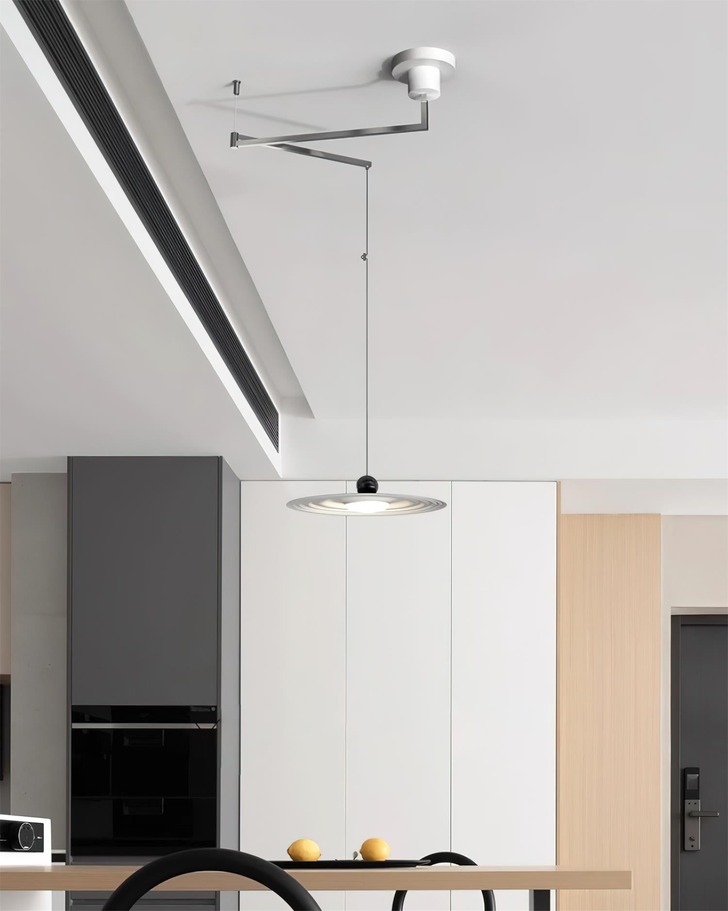 Helios Rocker Pendant Lamp Adjustable Sculptural Minimalist - Letslighting