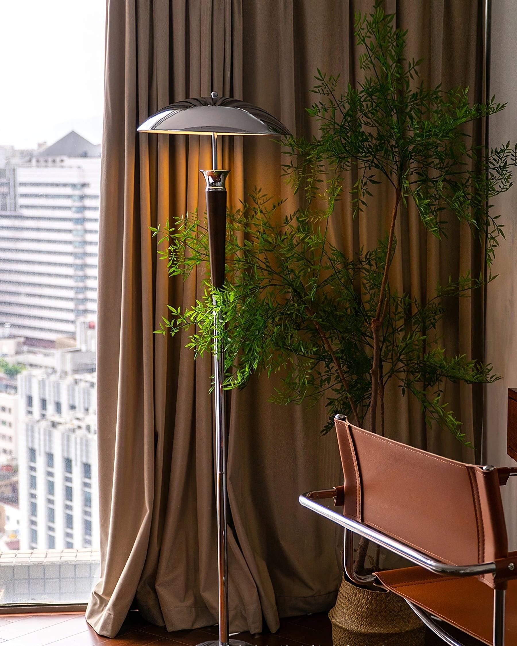 Vizoril Retro Chrome Floor Lamp - Letslighting