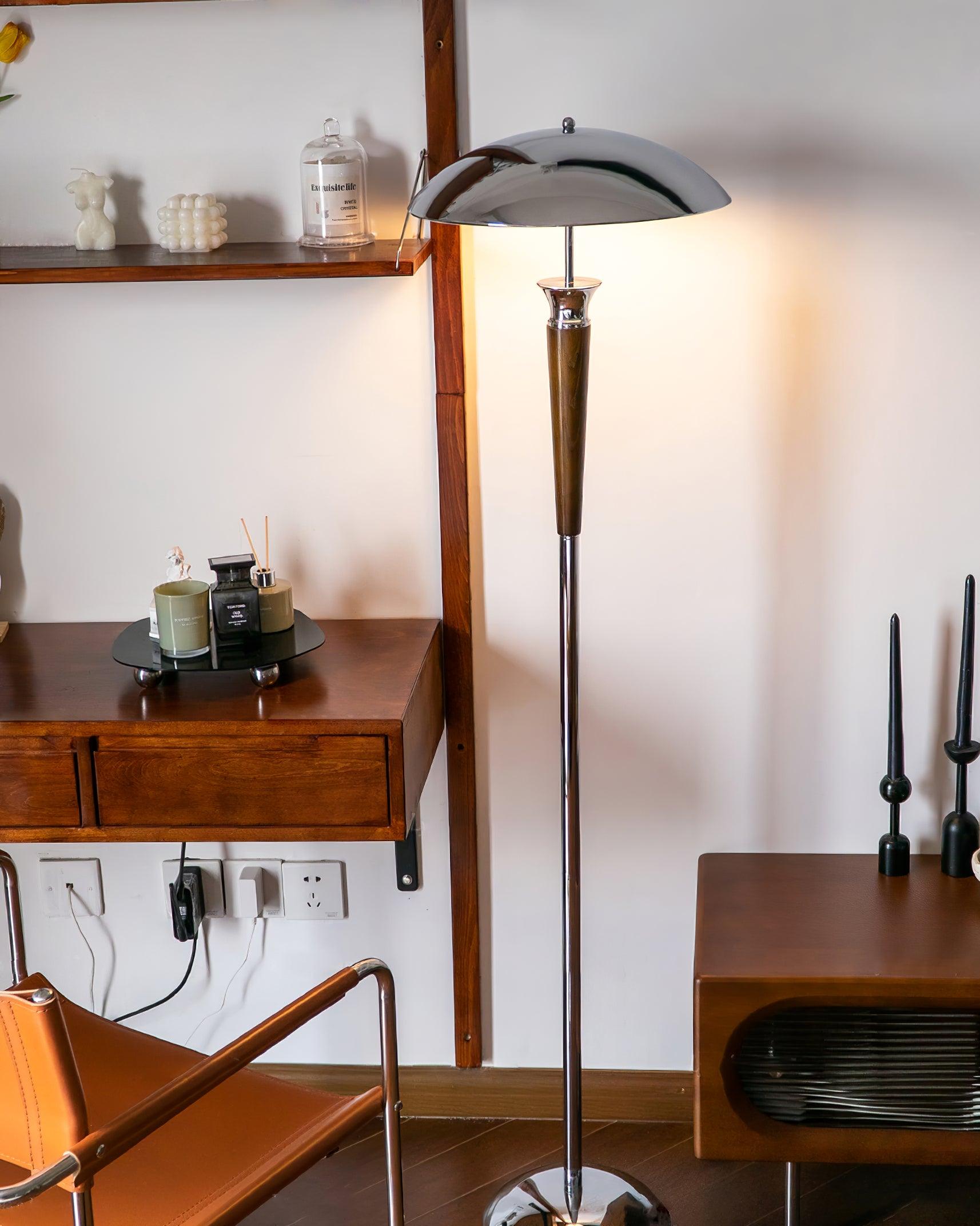 Vizoril Retro Chrome Floor Lamp - Letslighting