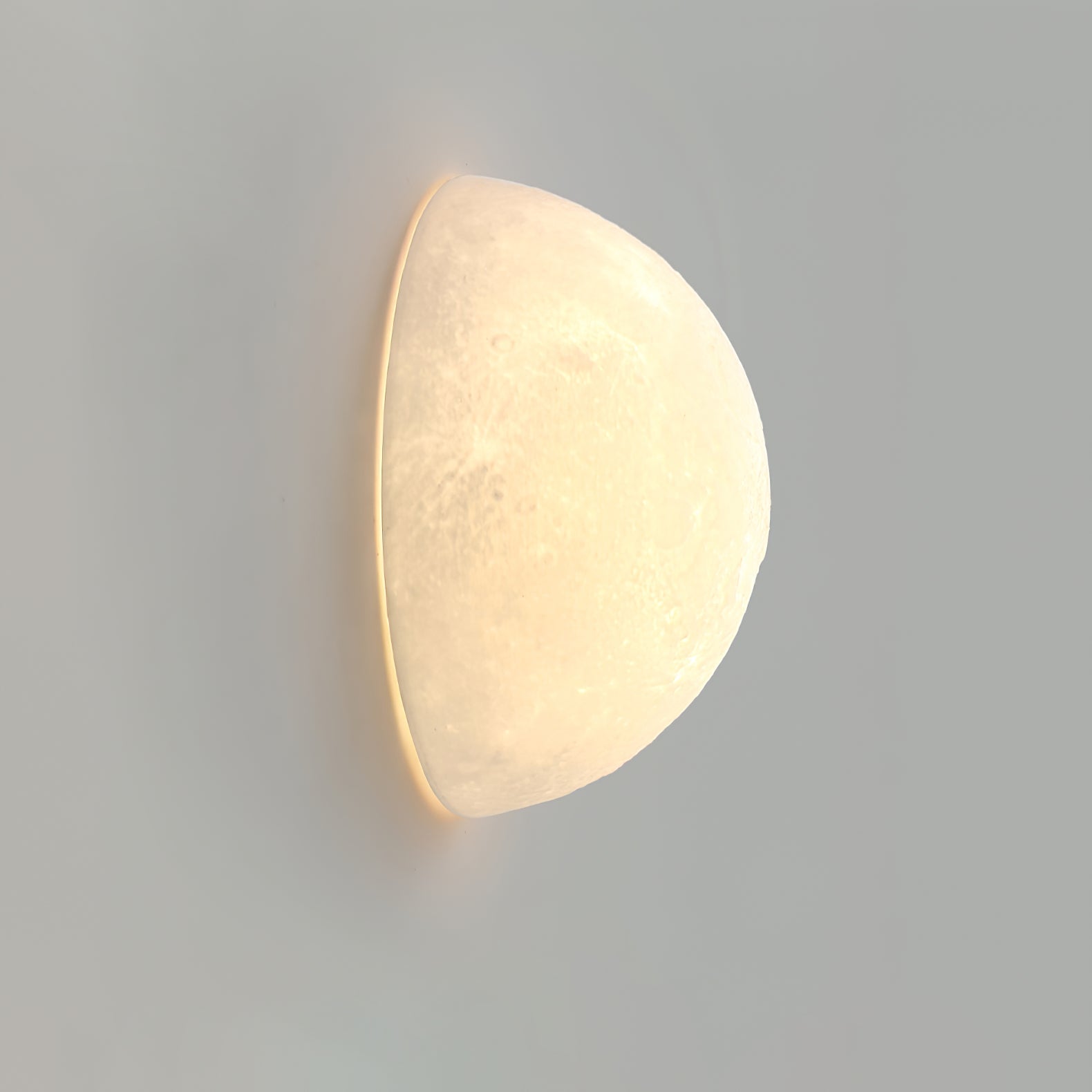 Olsolan Nordic Art Moon 3D Plastic Wall Lamp - Letslighting