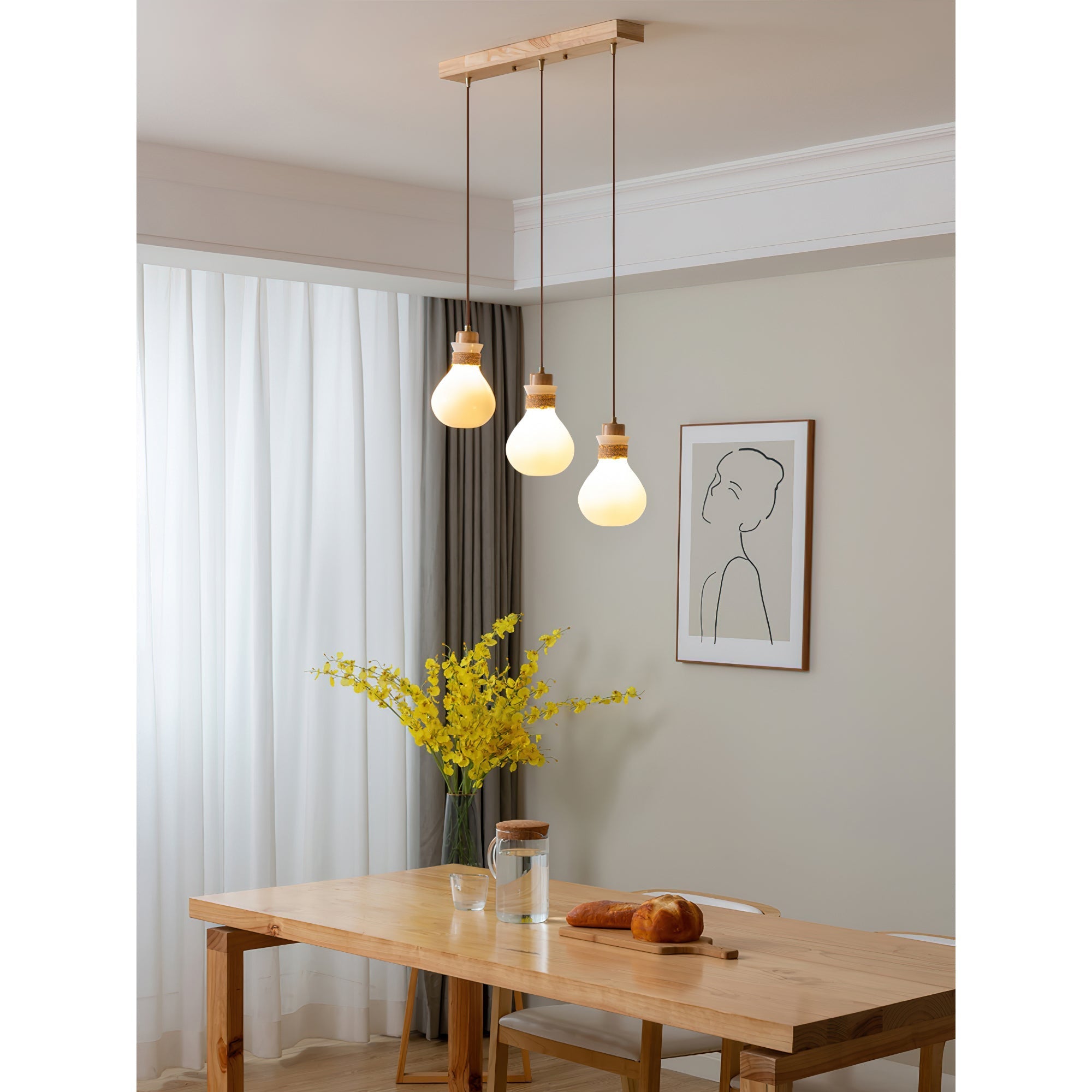 Votheor Modern Minimalist Unique Rope Glass Pendant Lamp - Letslighting