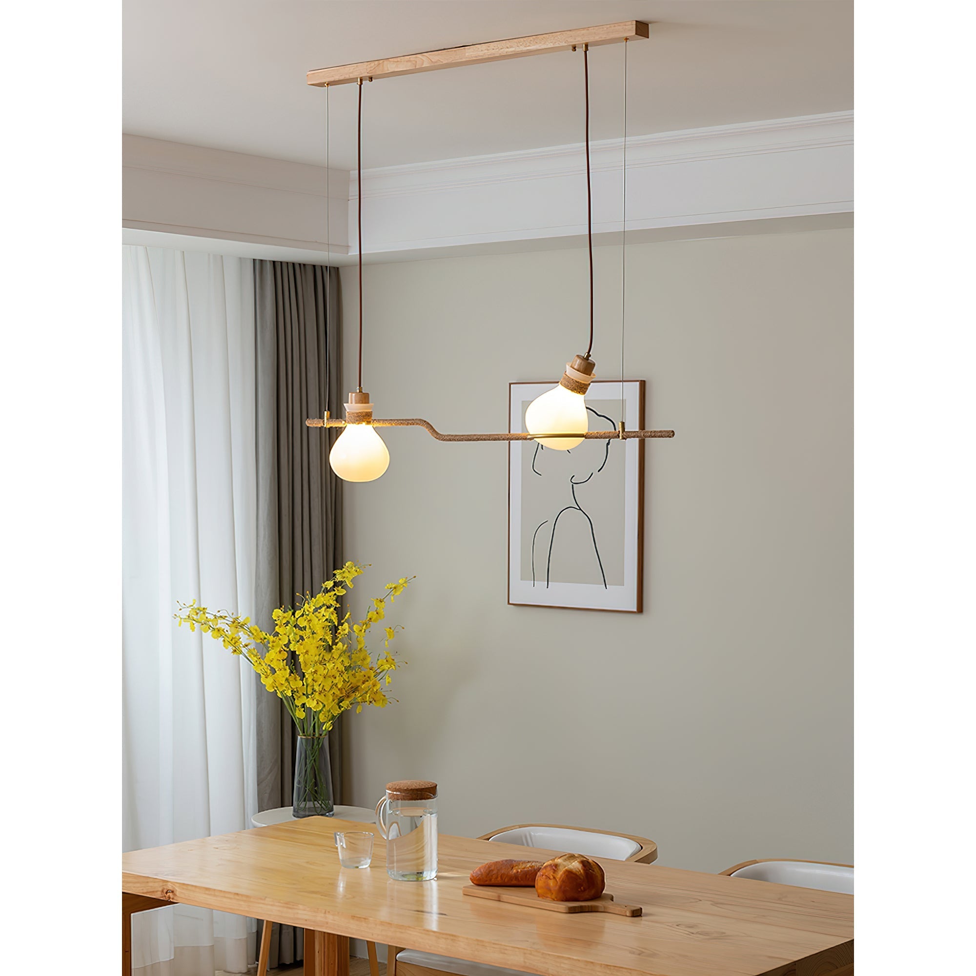 Votheor Modern Minimalist Unique Rope Glass Pendant Lamp - Letslighting