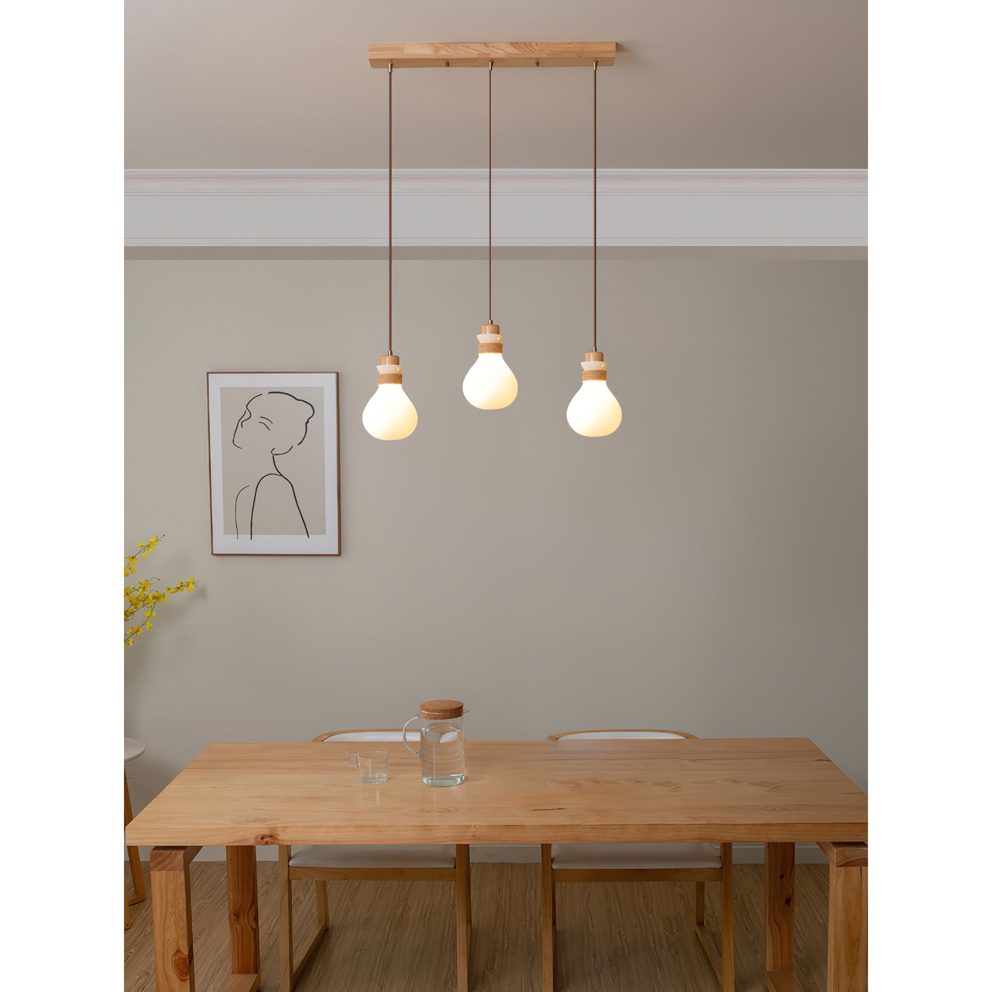 Votheor Modern Minimalist Unique Rope Glass Pendant Lamp - Letslighting
