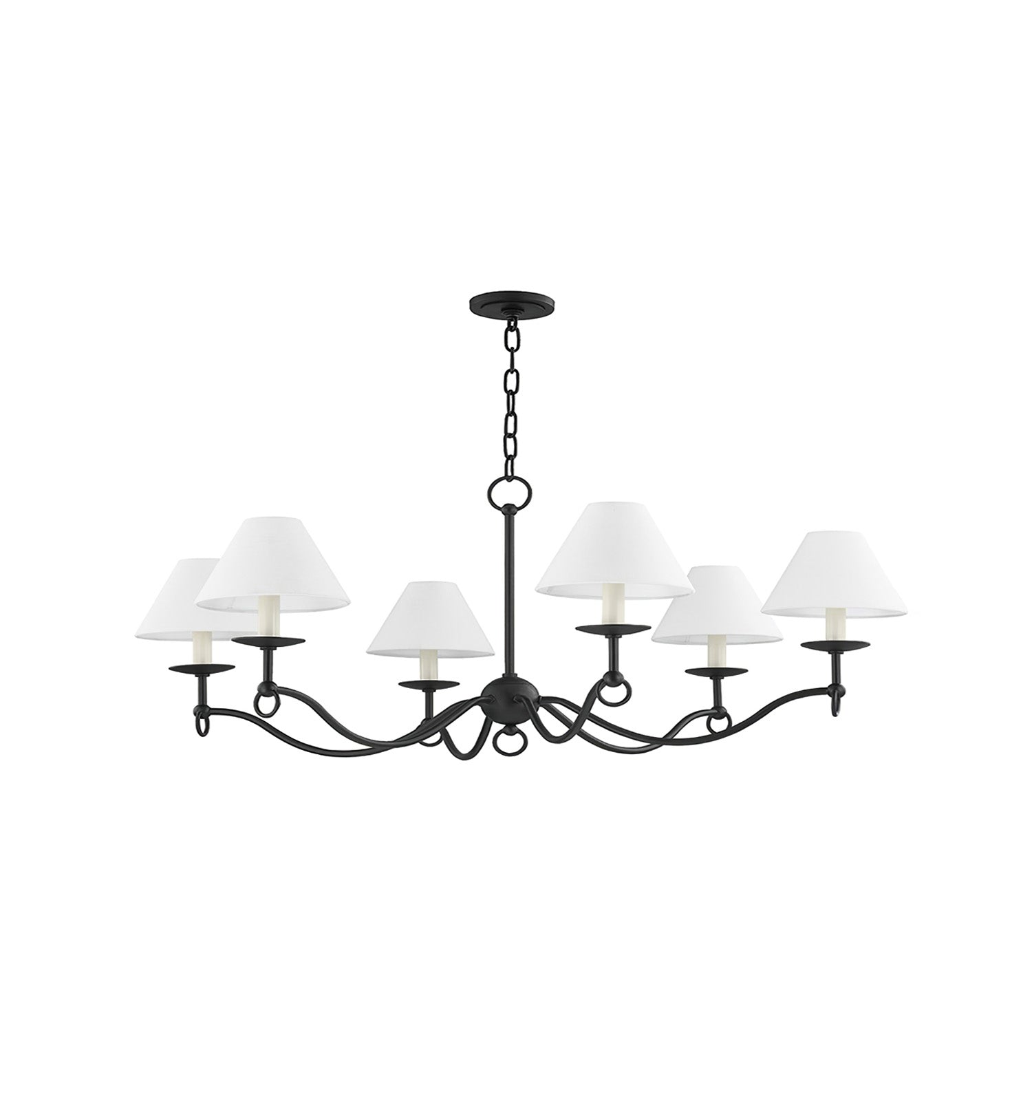 Aurora Chandelier Curved Arms Vintage - Letslighting