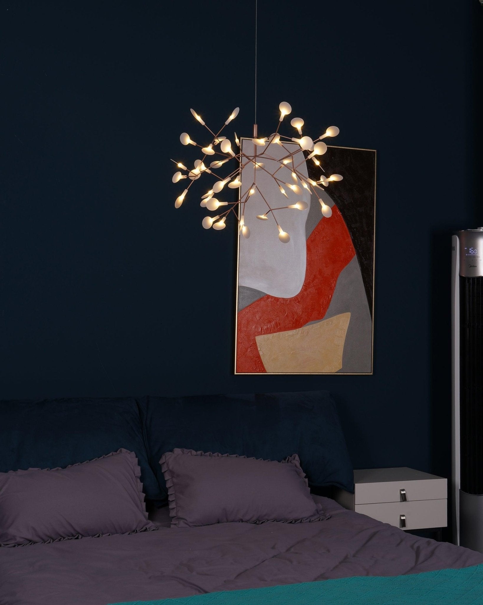 Lustra Chandelier Rose Gold Firefly LED Branch - Letslighting