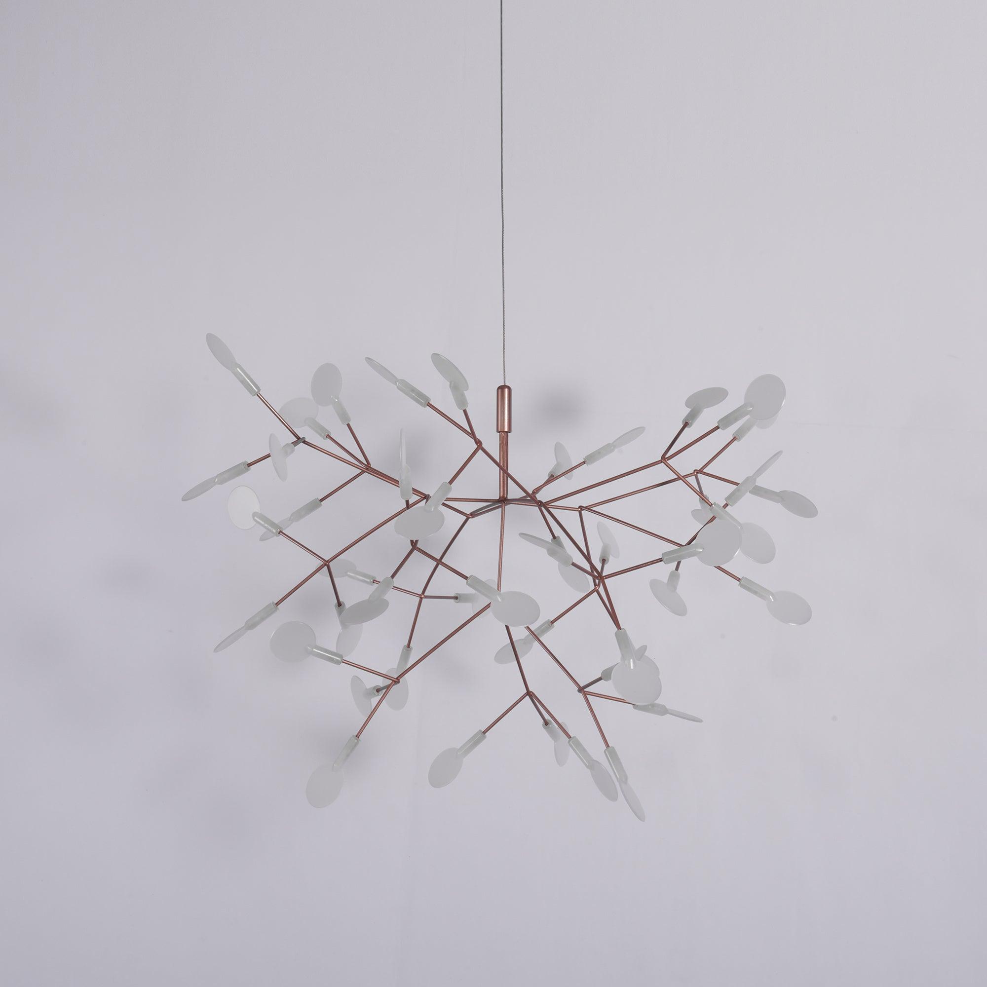 Lustra Chandelier Rose Gold Firefly LED Branch - Letslighting