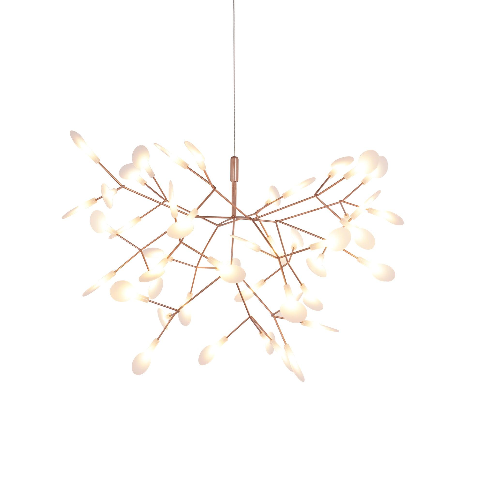 Lustra Chandelier Rose Gold Firefly LED Branch - Letslighting