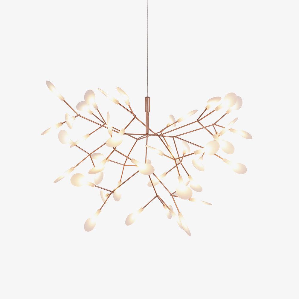Lustra Chandelier Rose Gold Firefly LED Branch - Letslighting