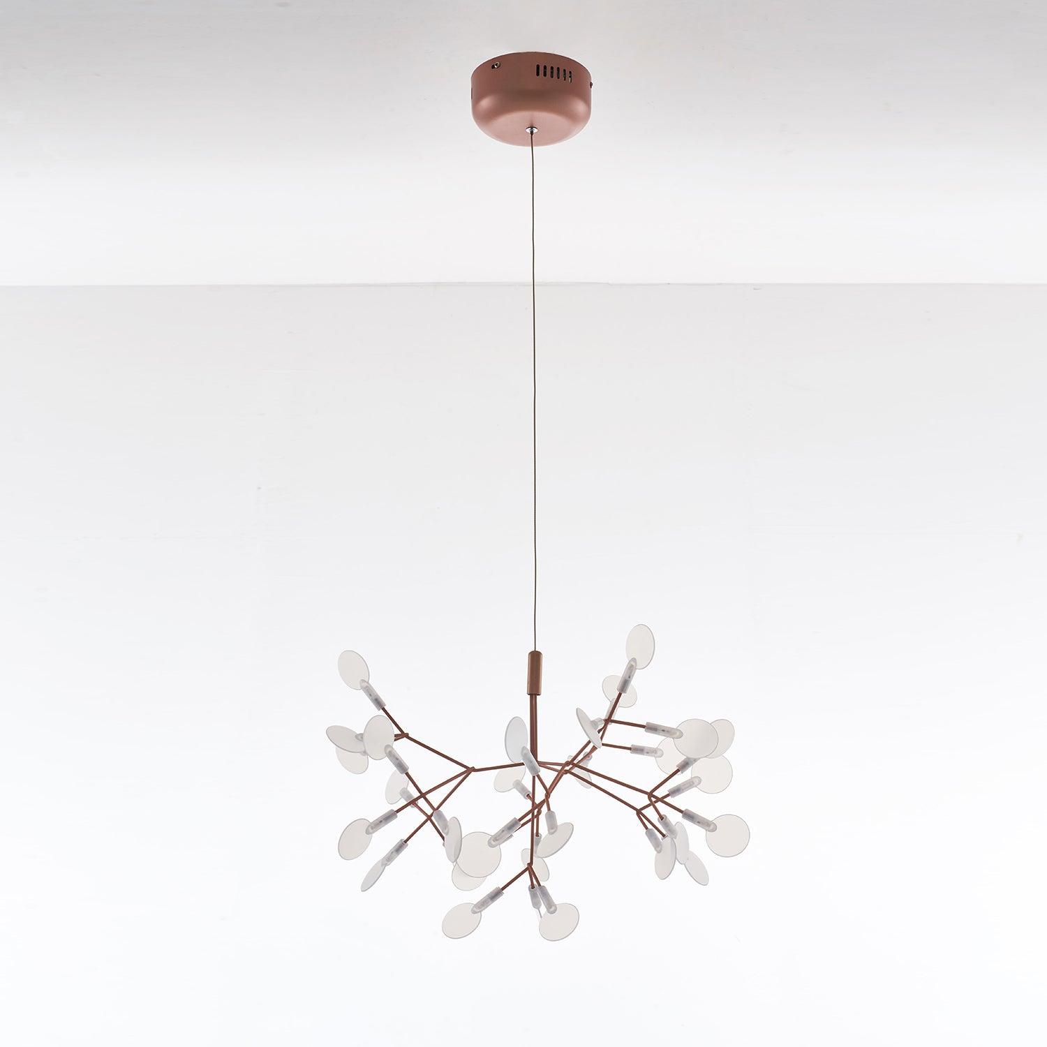 Lustra Chandelier Rose Gold Firefly LED Branch - Letslighting