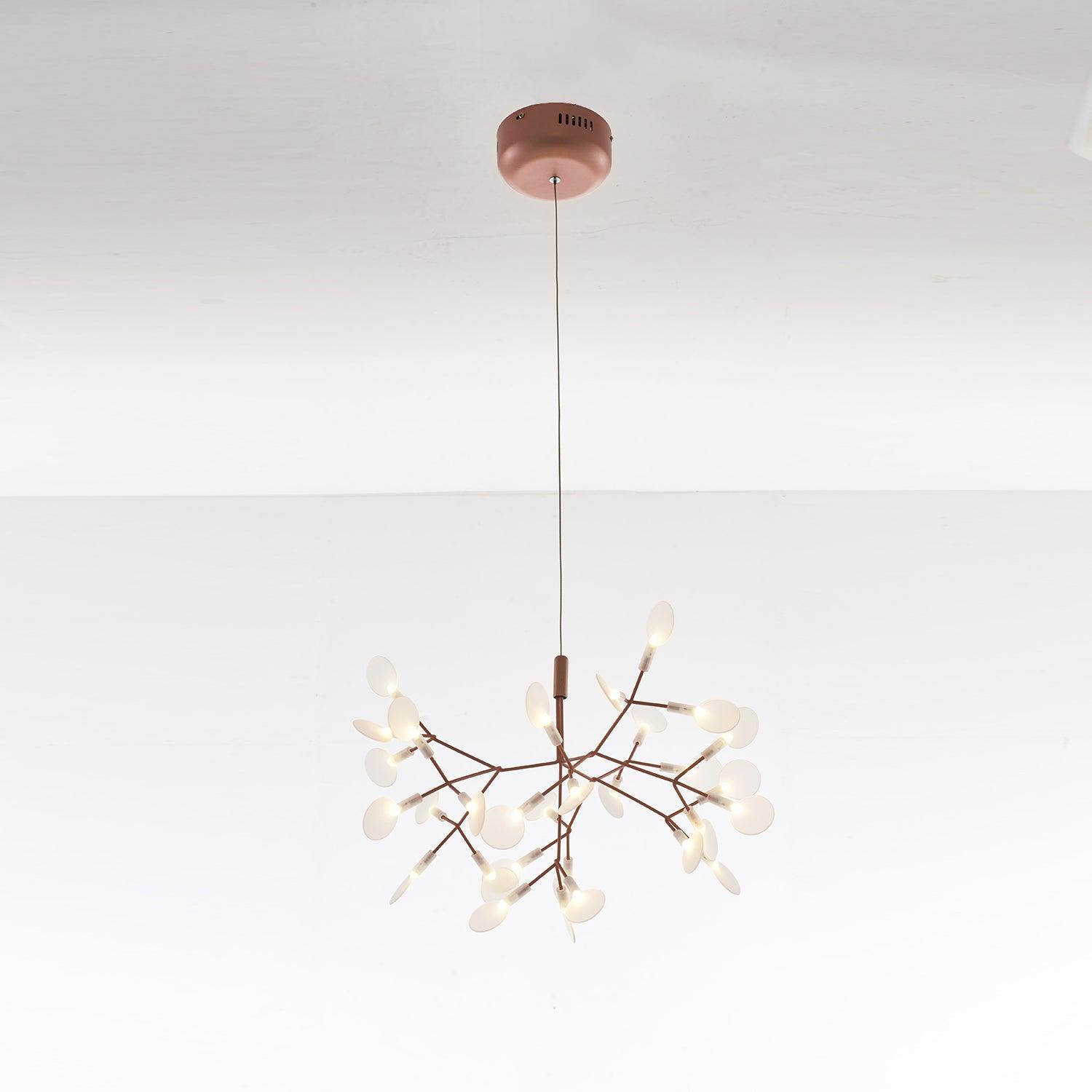 Lustra Chandelier Rose Gold Firefly LED Branch - Letslighting