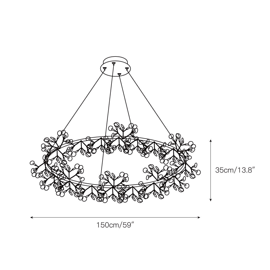 Arthearae Postmodern Luxury Round Acrylic Chandelier - Letslighting