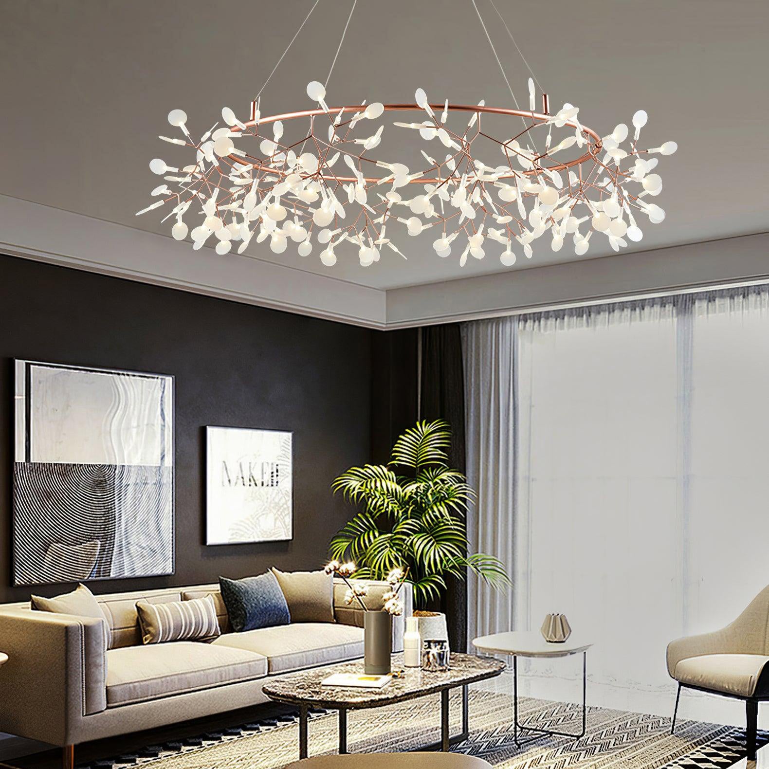 Arthearae Postmodern Luxury Round Acrylic Chandelier - Letslighting