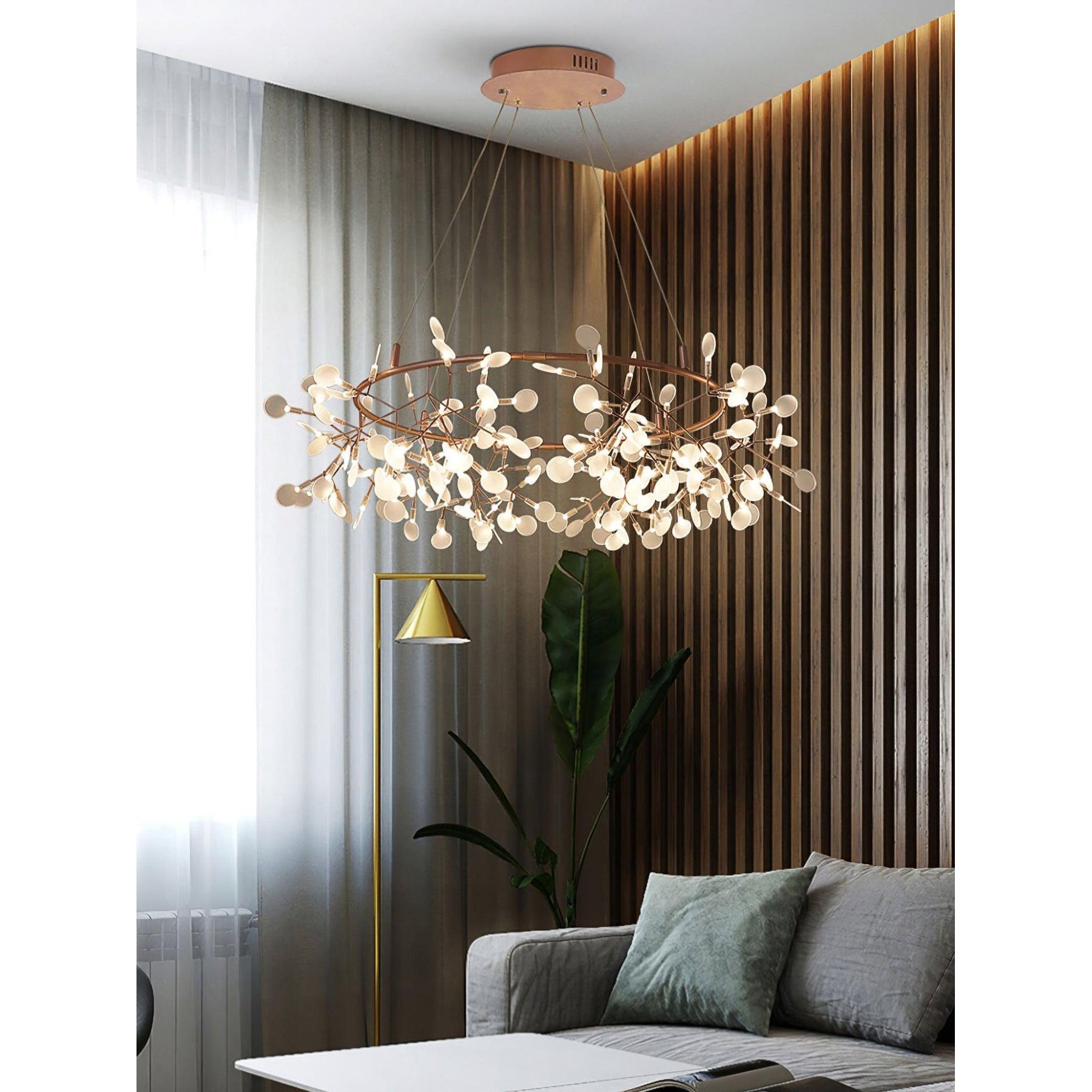 Arthearae Postmodern Luxury Round Acrylic Chandelier - Letslighting