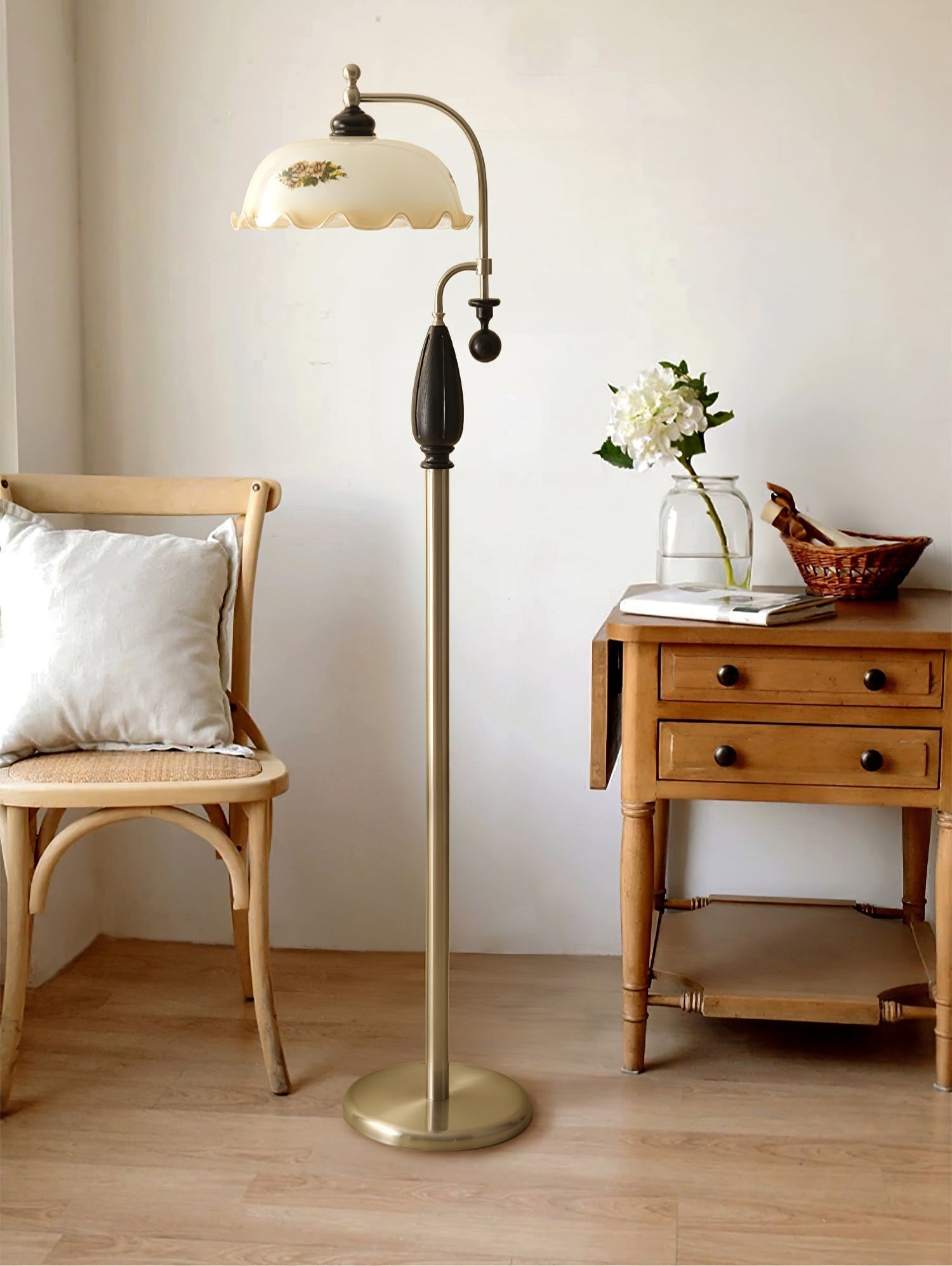 Volorel Vintage Glass Floor Lamp - Letslighting