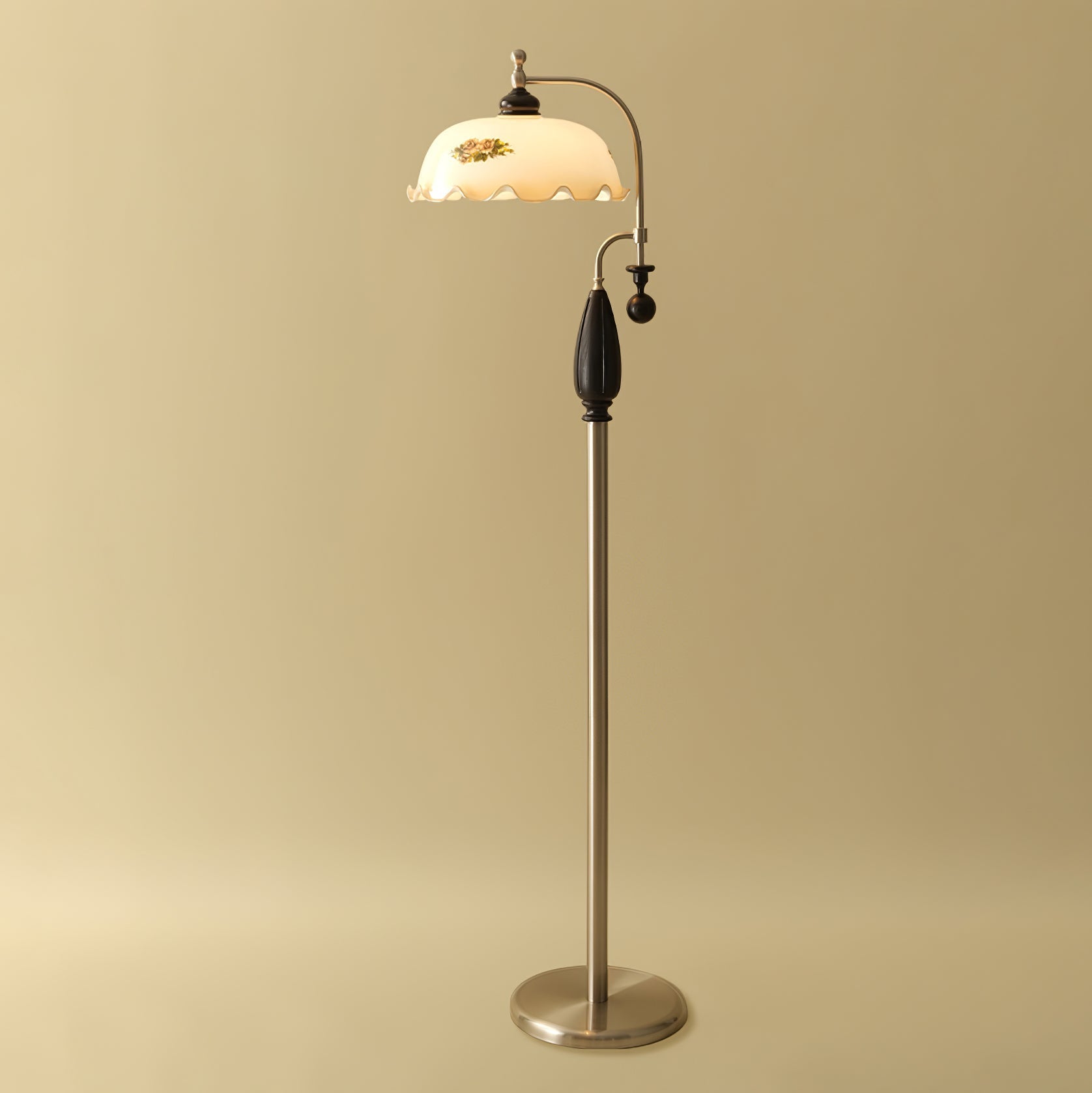 Volorel Vintage Glass Floor Lamp - Letslighting
