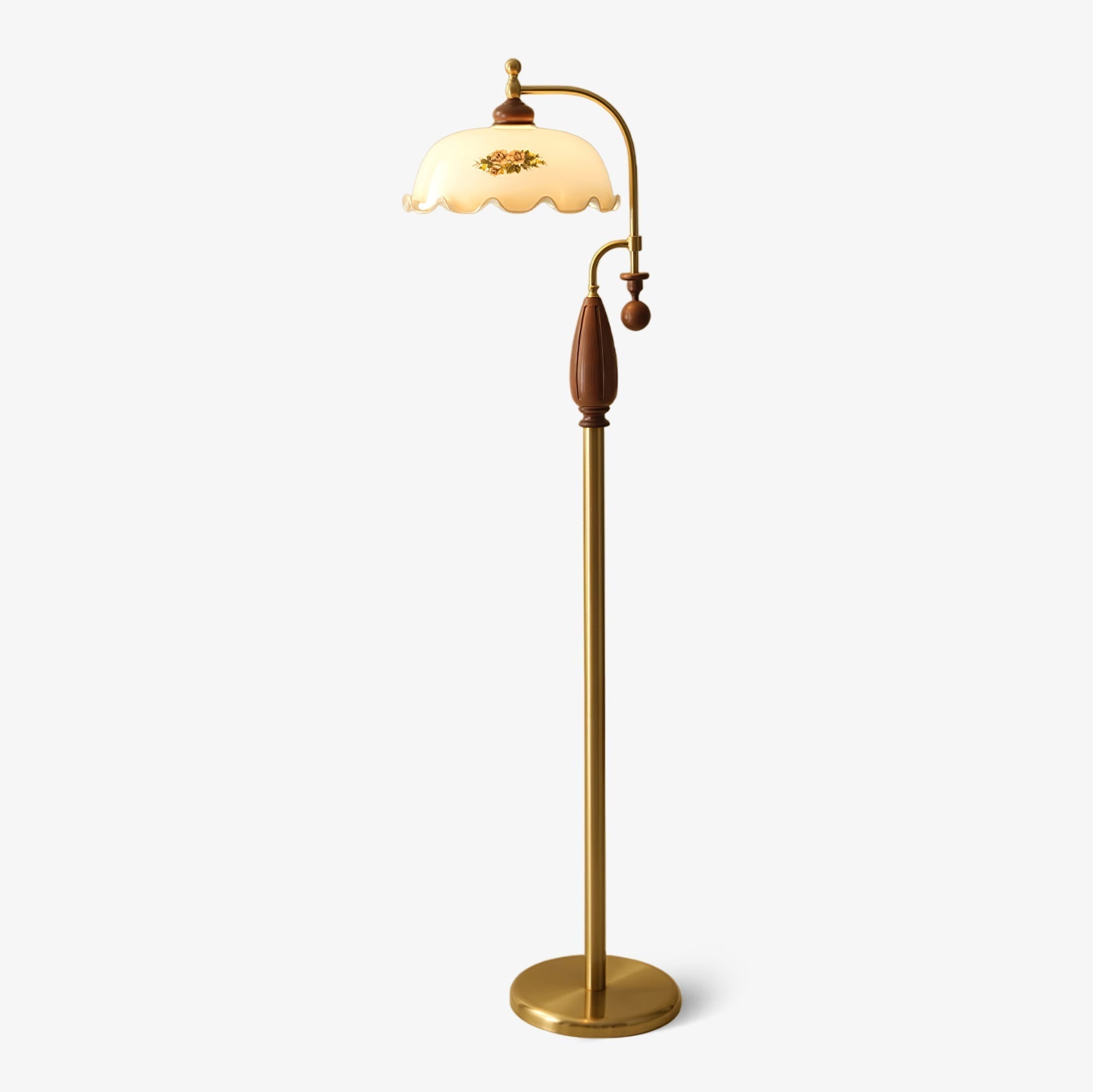 Volorel Vintage Glass Floor Lamp - Letslighting