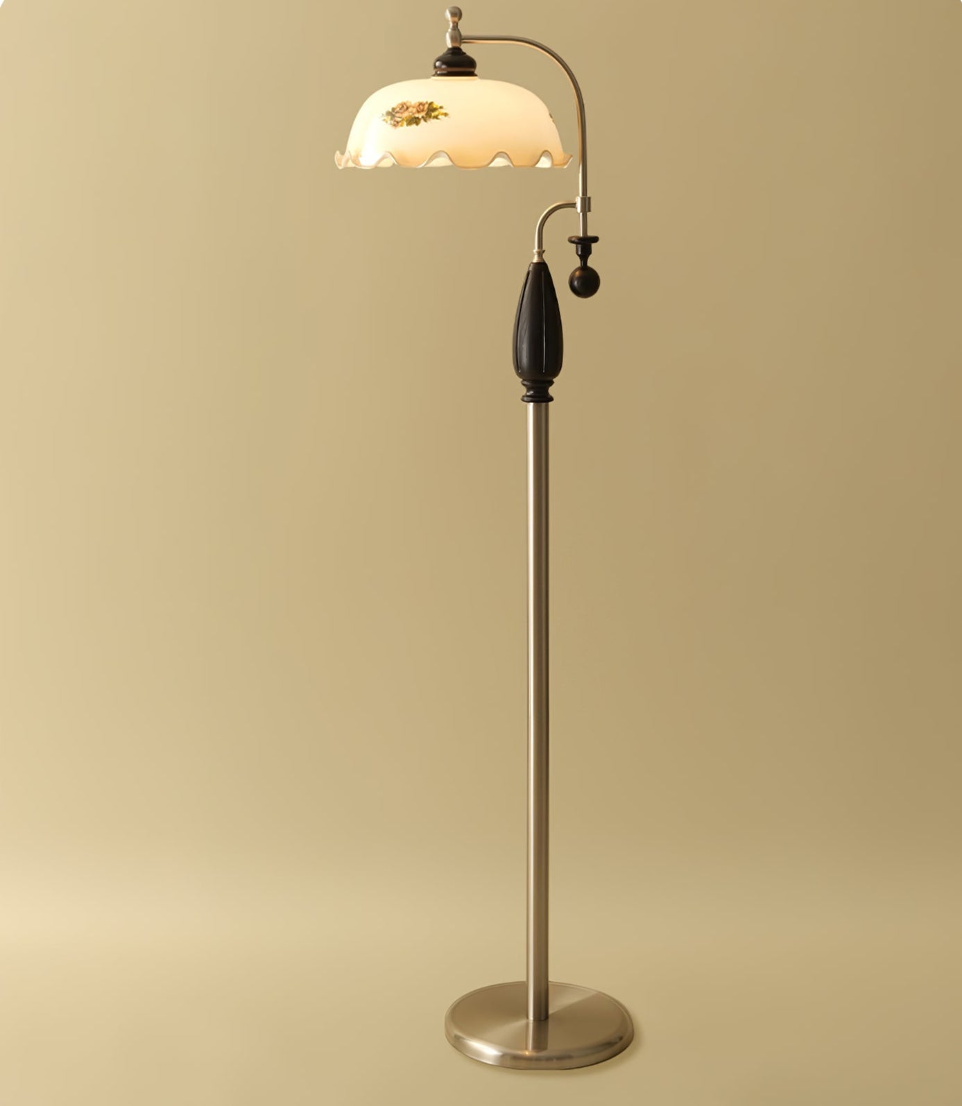 Volorel Vintage Glass Floor Lamp - Letslighting