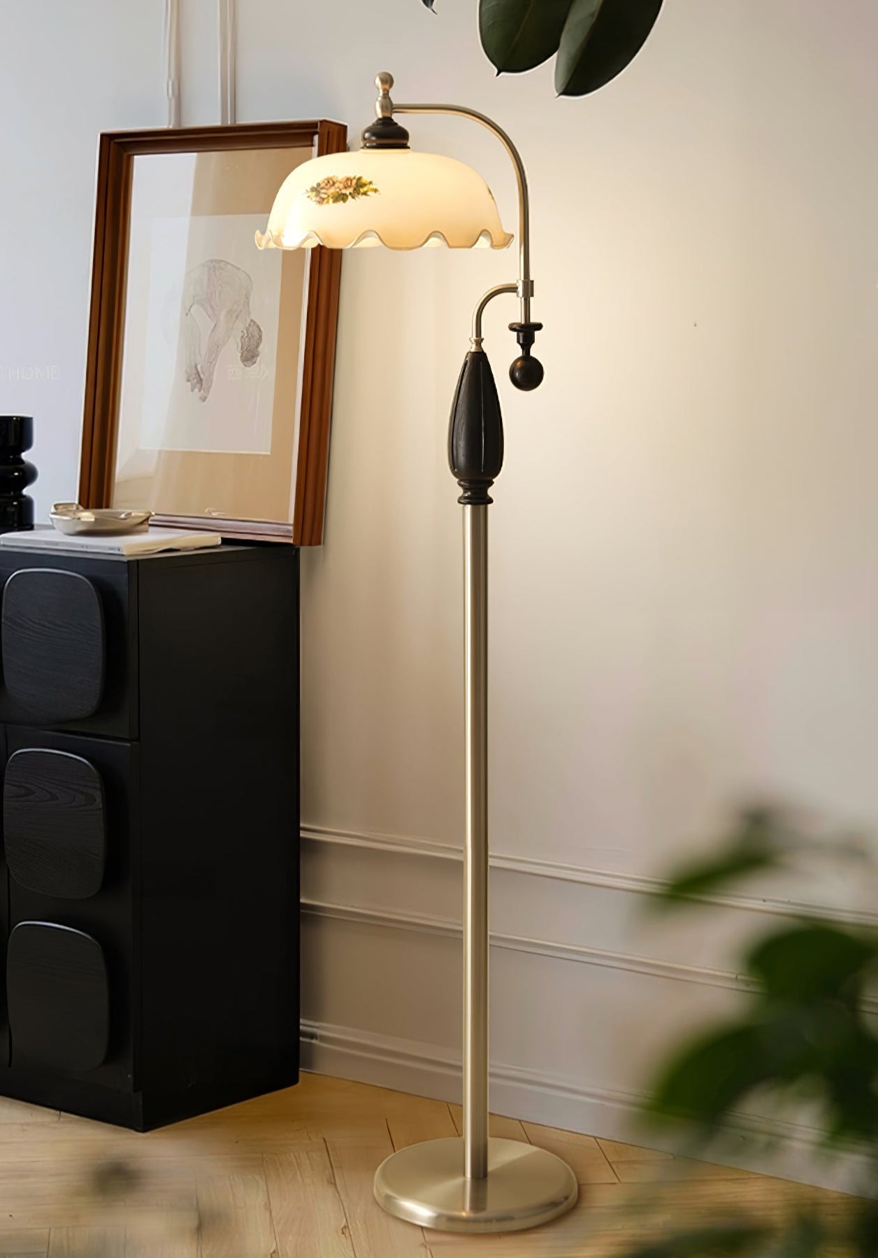 Volorel Vintage Glass Floor Lamp - Letslighting