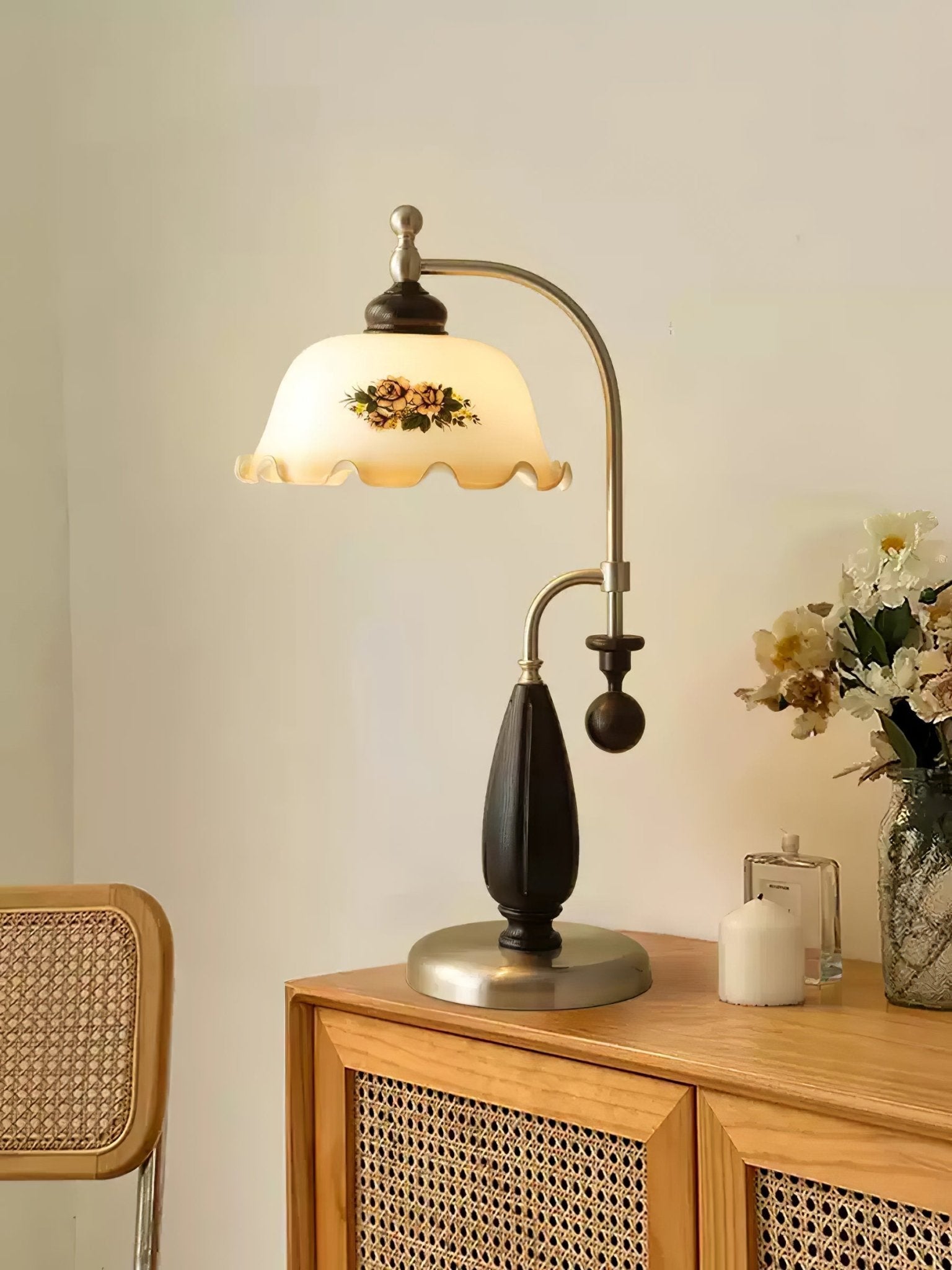 Caspian Wood Vintage Table Lamp - Letslighting